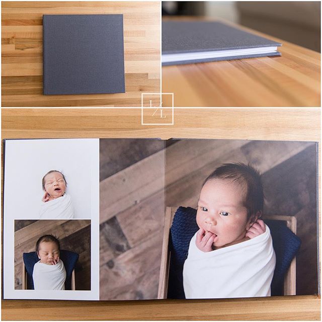 Heirloom albums and coffee table books are the perfect portrait art product for newborn sessions.  It is something you will enjoy for many many years and it is something your little one will love looking through with you! ⠀
⠀
Shown here - 20 page cof