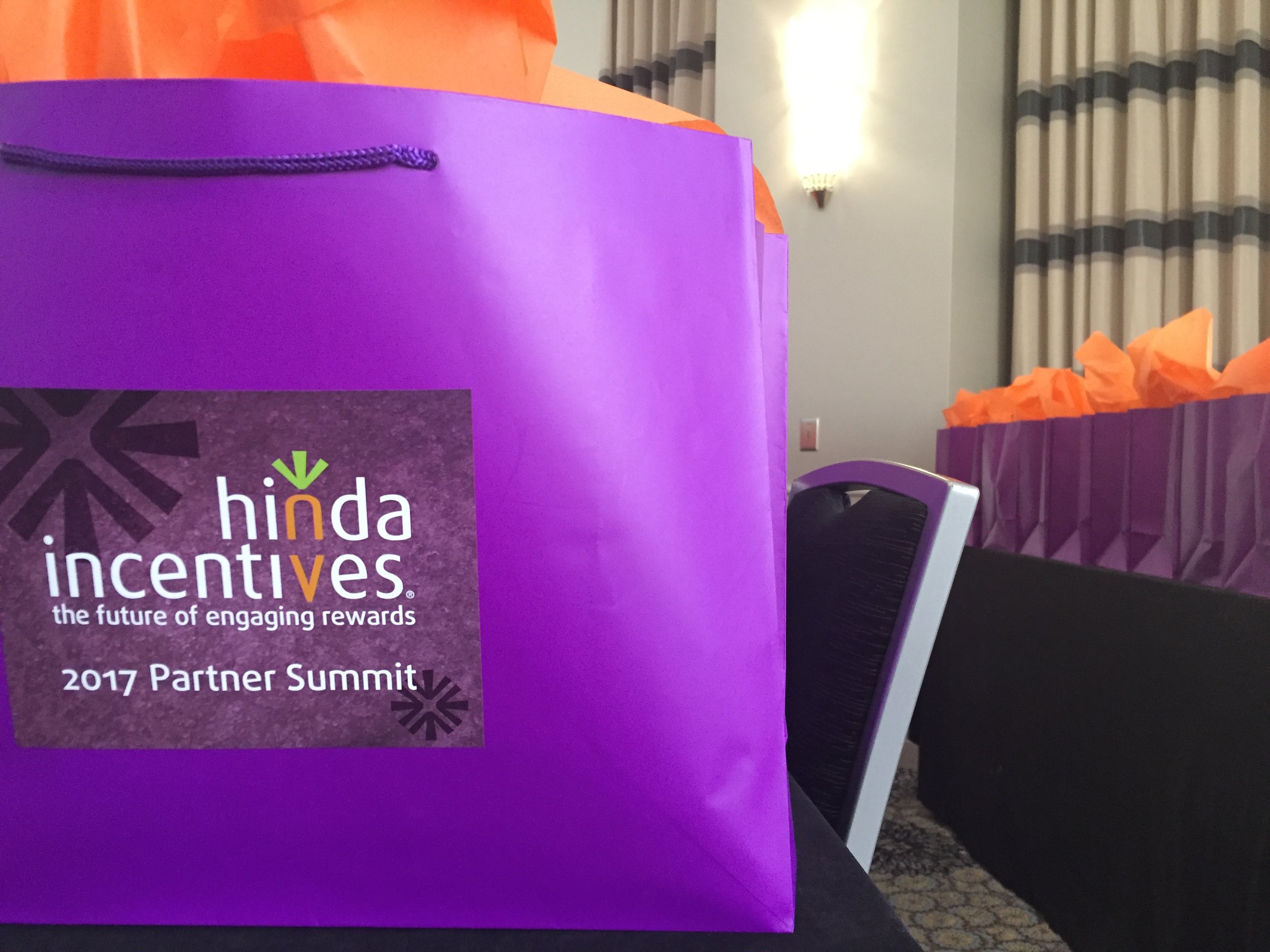 Prepping a room full of goodie bags for summit guests. Loving the Hinda colors!