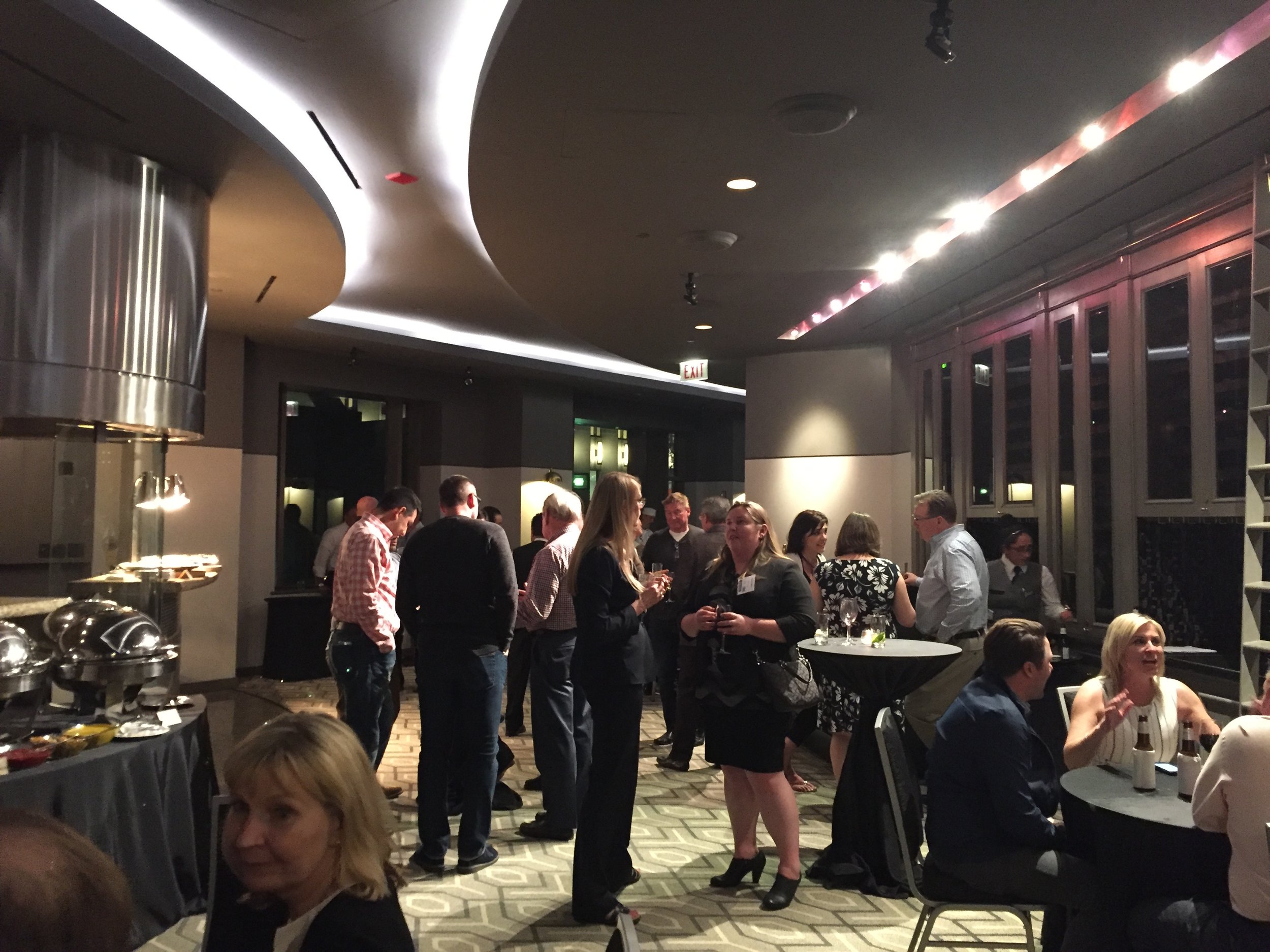 Monday's evening dinner -- a great way to connect and wind down after the summit's first day.