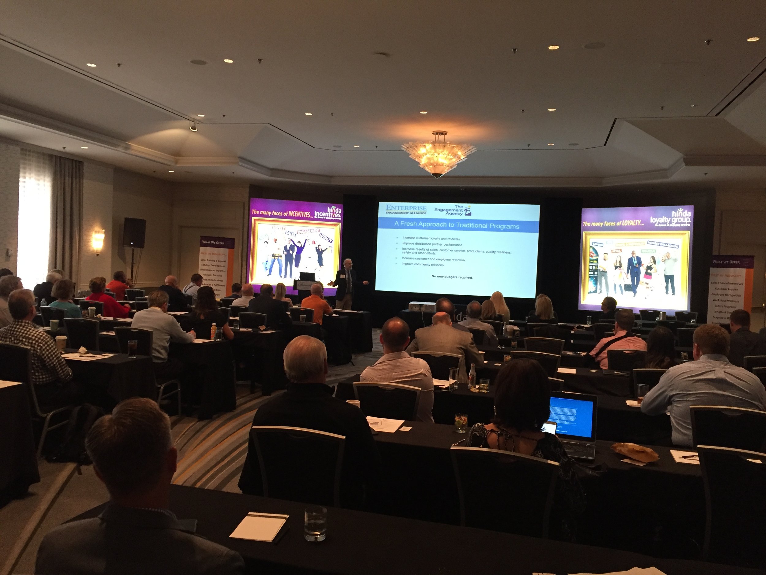 Bruce Bolger of Enterprise Engagement Alliance giving a stimulating presentation on the many components of successful engagement programs.