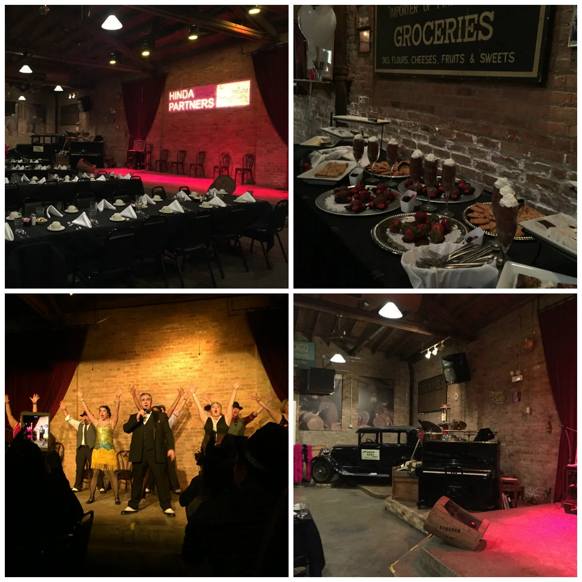 An evening of fine dining and entertainment at Tommy Gun's Garage in Chicago. 
