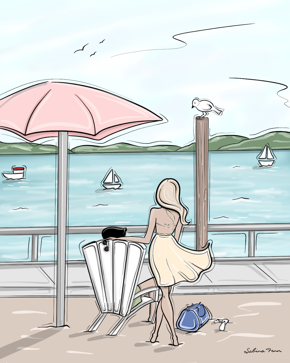 Couple at Sugar Beach in Toronto