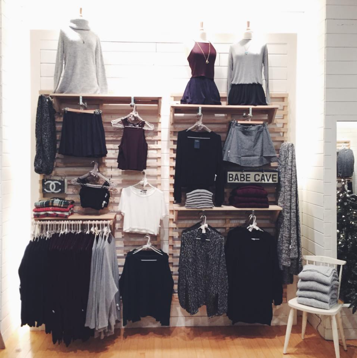 I also worked as a part-time visual merchandiser at Brandy Melville during university!