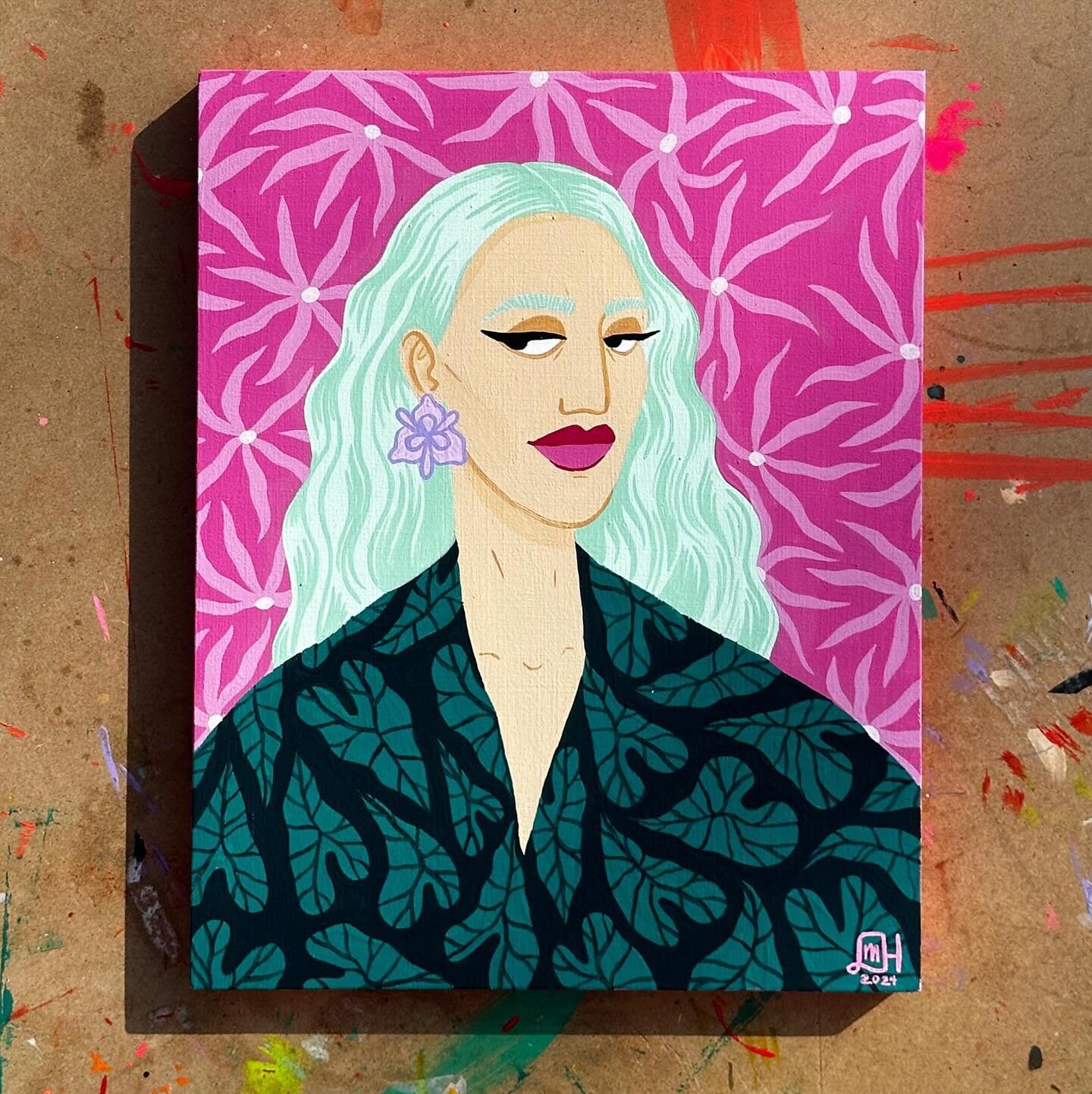 💚💖 Been playing with new colors and techniques lately - this one was a fun one! Binge watched a LOT of Vanderpump Rules while painting it&hellip; 😅 This one will be available during my drop of originals on April 6th! Mark your cals, more info soon