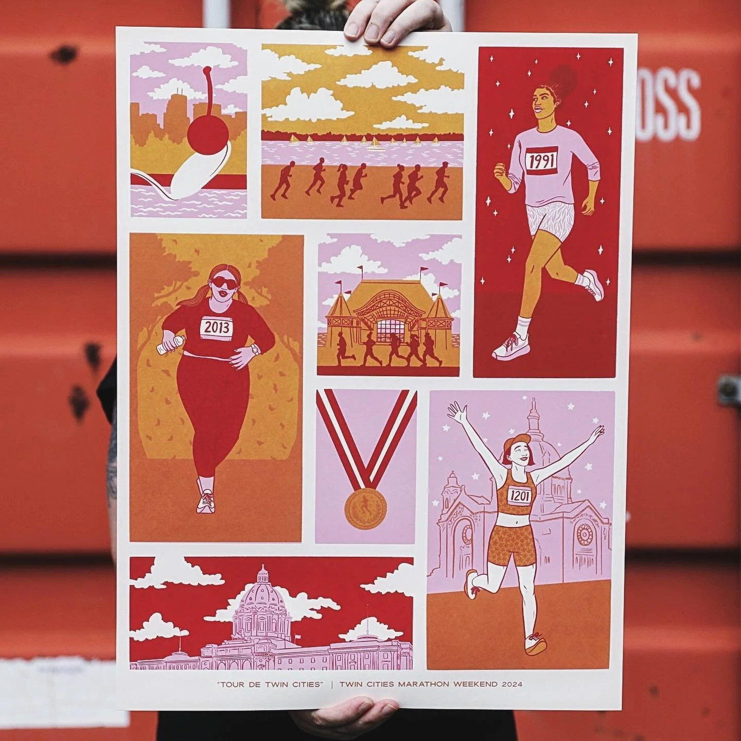 I&rsquo;m thrilled to say that I am one of the artists included in @twincitiesinmotion&rsquo;s &ldquo;26.2: A Marathon Poster Show&rdquo; on Wednesday, October 2nd at @summitbeer. When I first applied to this show, I was in the midst of a big life tr