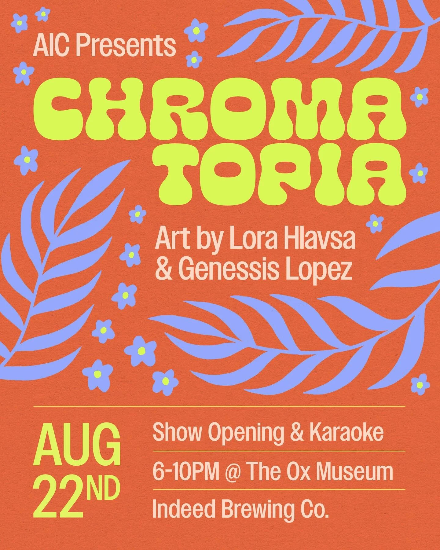 📣 BIG NEWS 📣 Thanks to @artistsinconvo, @genlopezart and I have a joint show at @indeedbrewing! We&rsquo;re calling it &ldquo;Chromatopia: Two Lenses on Color &amp; Resistance&rdquo; &mdash; TL;DR is we are two artists that use color to express joy