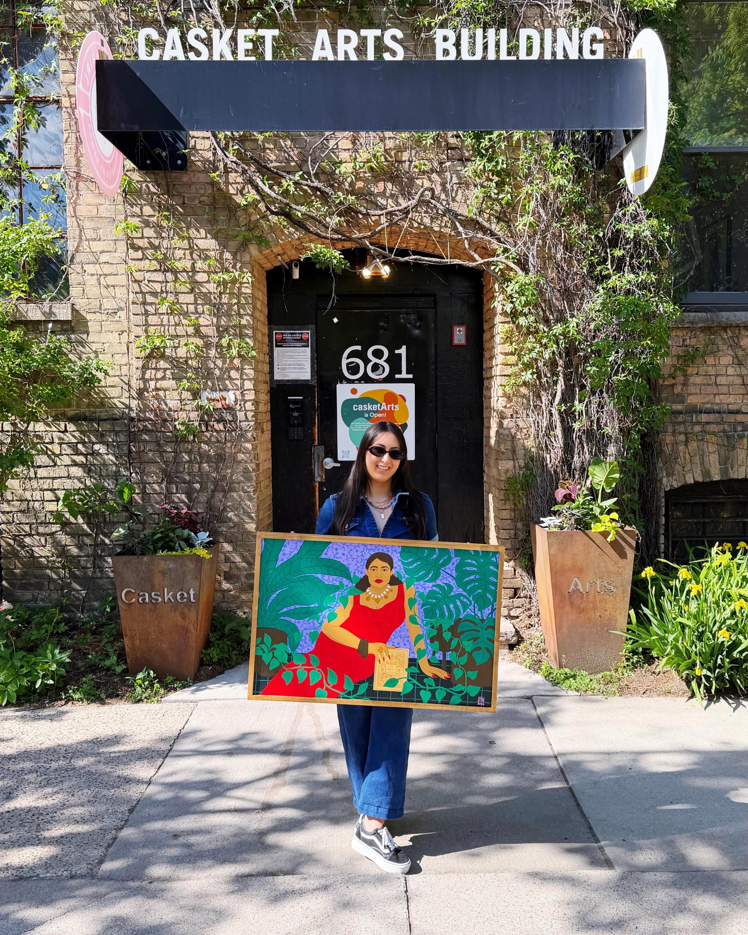 IT&rsquo;S THE BIG WEEKEND! 🎨🖼️🖌️ Happy Art-A-Whirl to all who celebrate. I have slept probably 8 hours in the last two days BUT I am energized by all the art and all the friendly faces here to enjoy art. Come see me and @russwhiteart in the basem