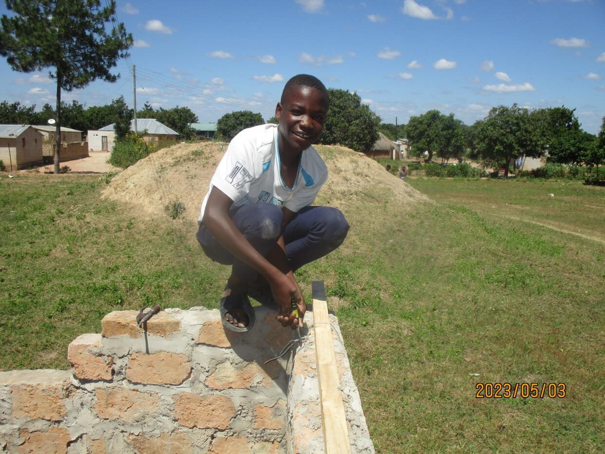 Goat House is coming along GREAT! 🙌 We are proud of the young men and the skills they have learned at the Orphan Care Center in Mansa, Zambia! 
 #babygoats #worktogether #africamissions #farmlife #godisgood #beautifulsmiles #fortheloveoforphans