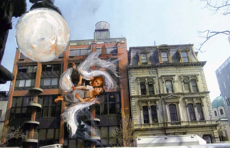 PAST MEMORY Digital Print, Collage and Acrylic