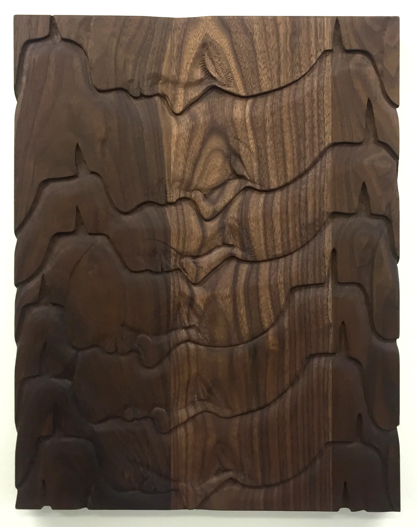 Revenge Fantasy (The Violent), 2017, walnut, 18" x 14"