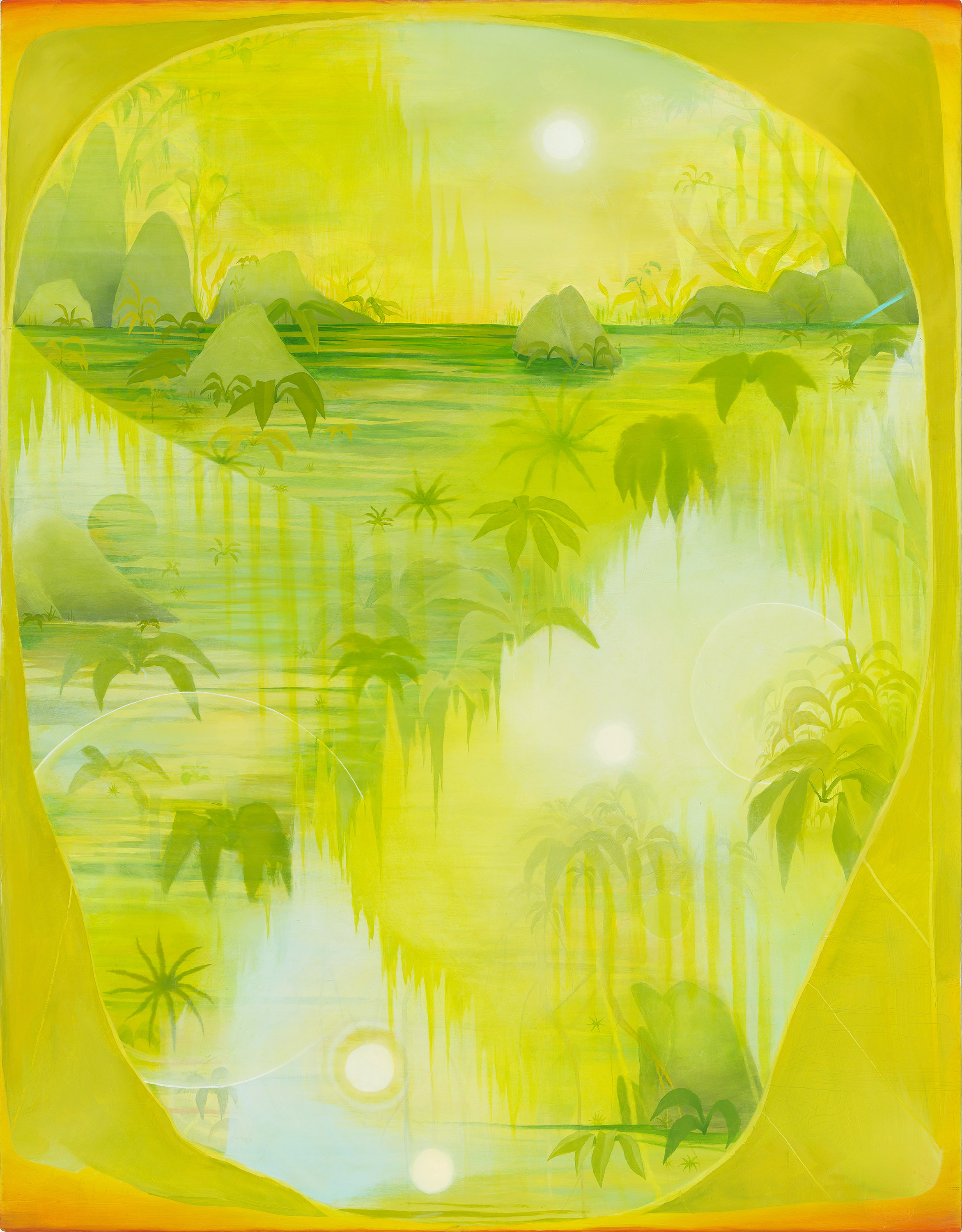   Weak Sun , 2015, oil on linen over panel, 50” x 34” 