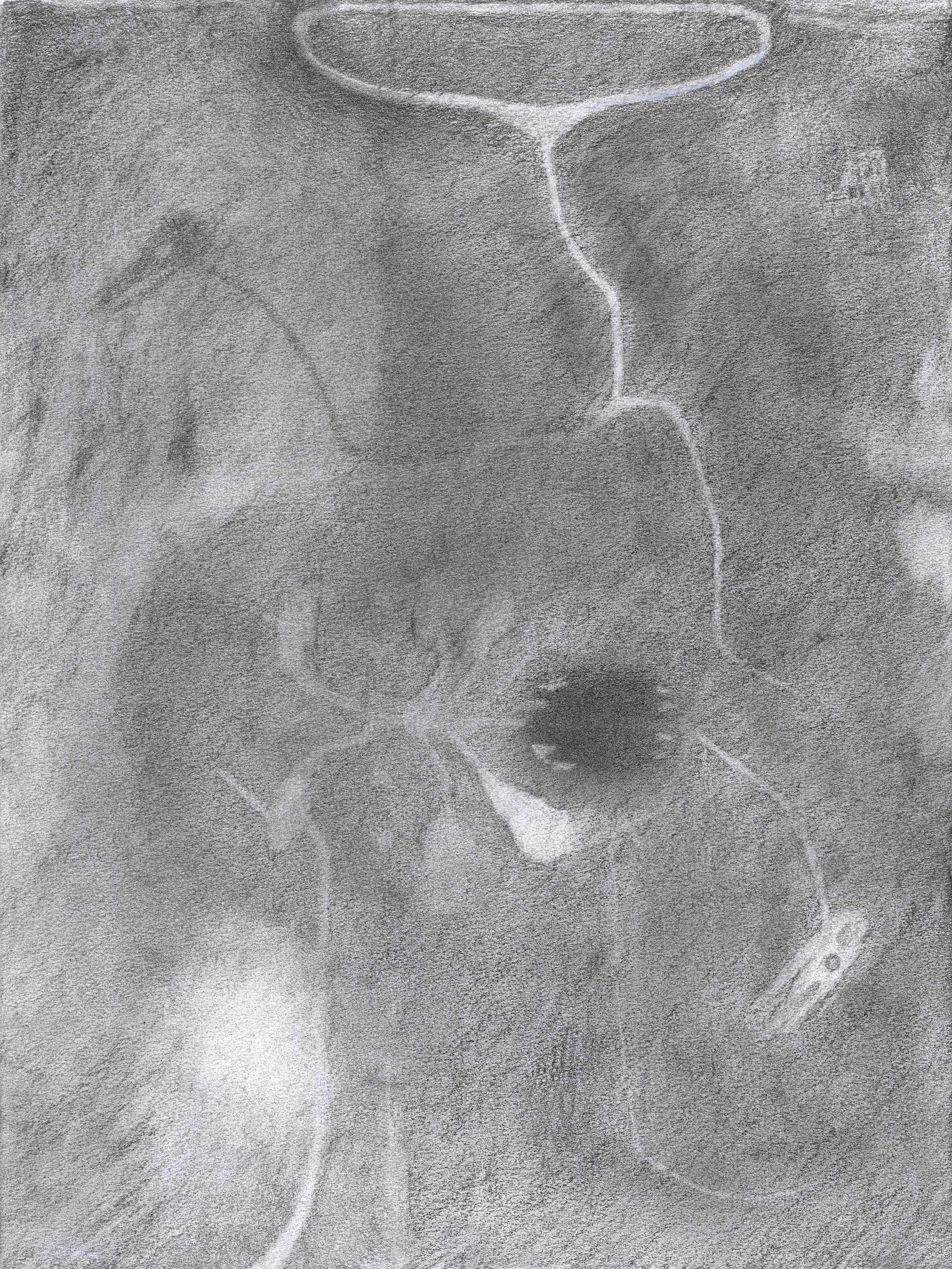   Untitled , 2023, graphite on paper, 12” x 9” 