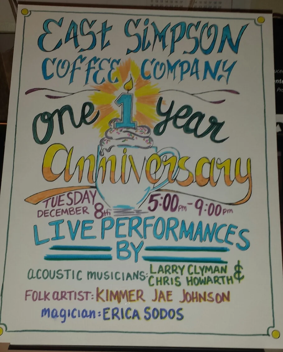 1 Year Anniversary Party 5-9pm