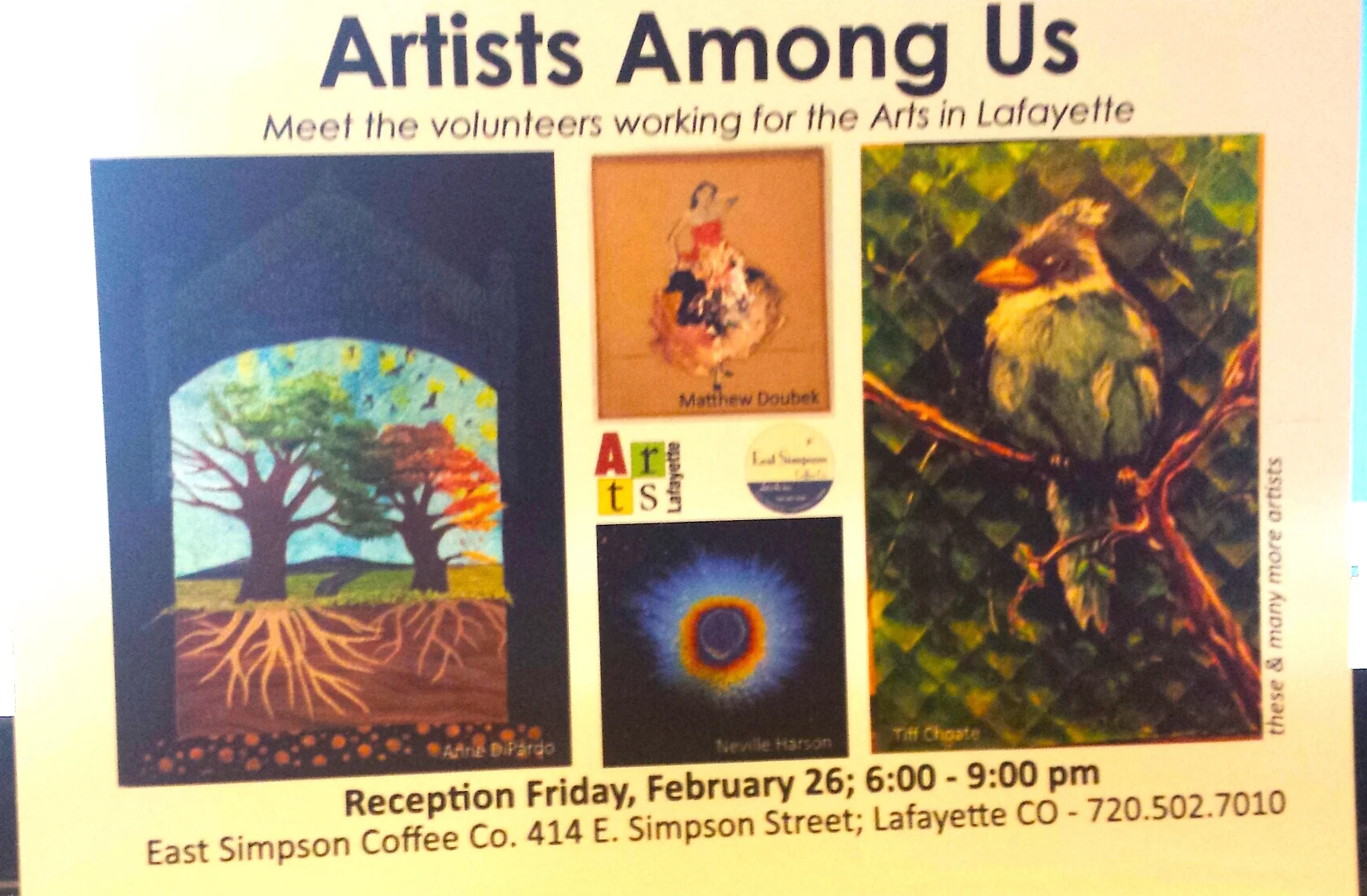 Artists Among Us Reception