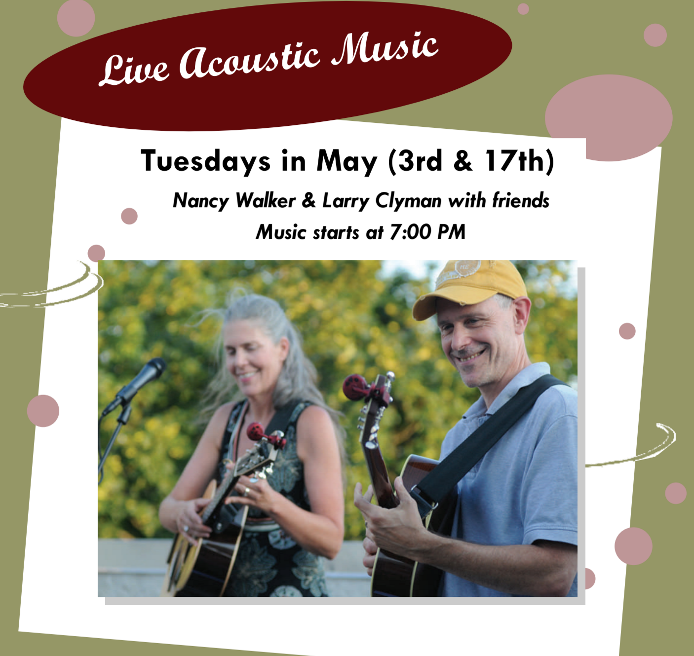 Tuesday Night Music Room with Larry & Nancy