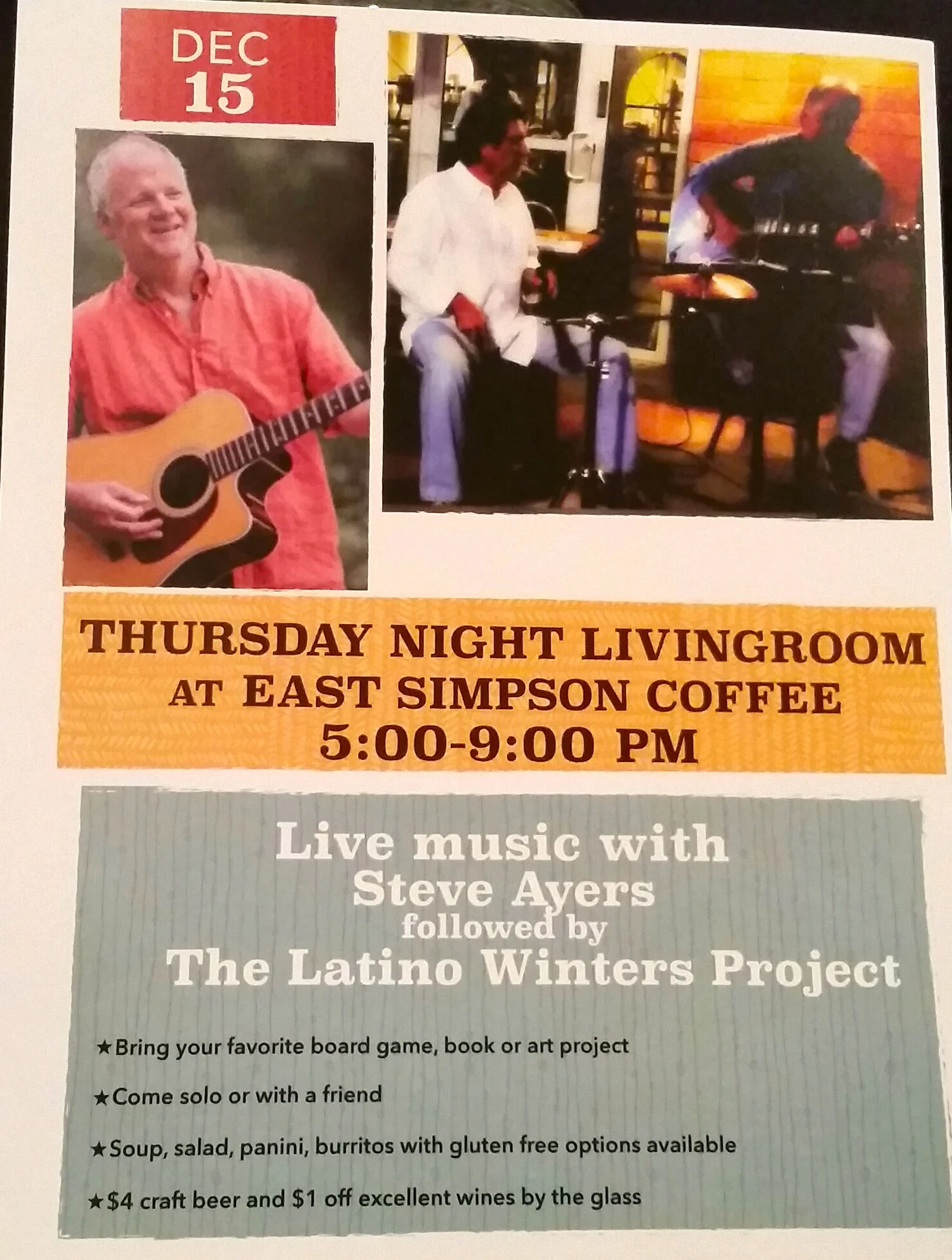 Thursday Night Livingroom at ESCC