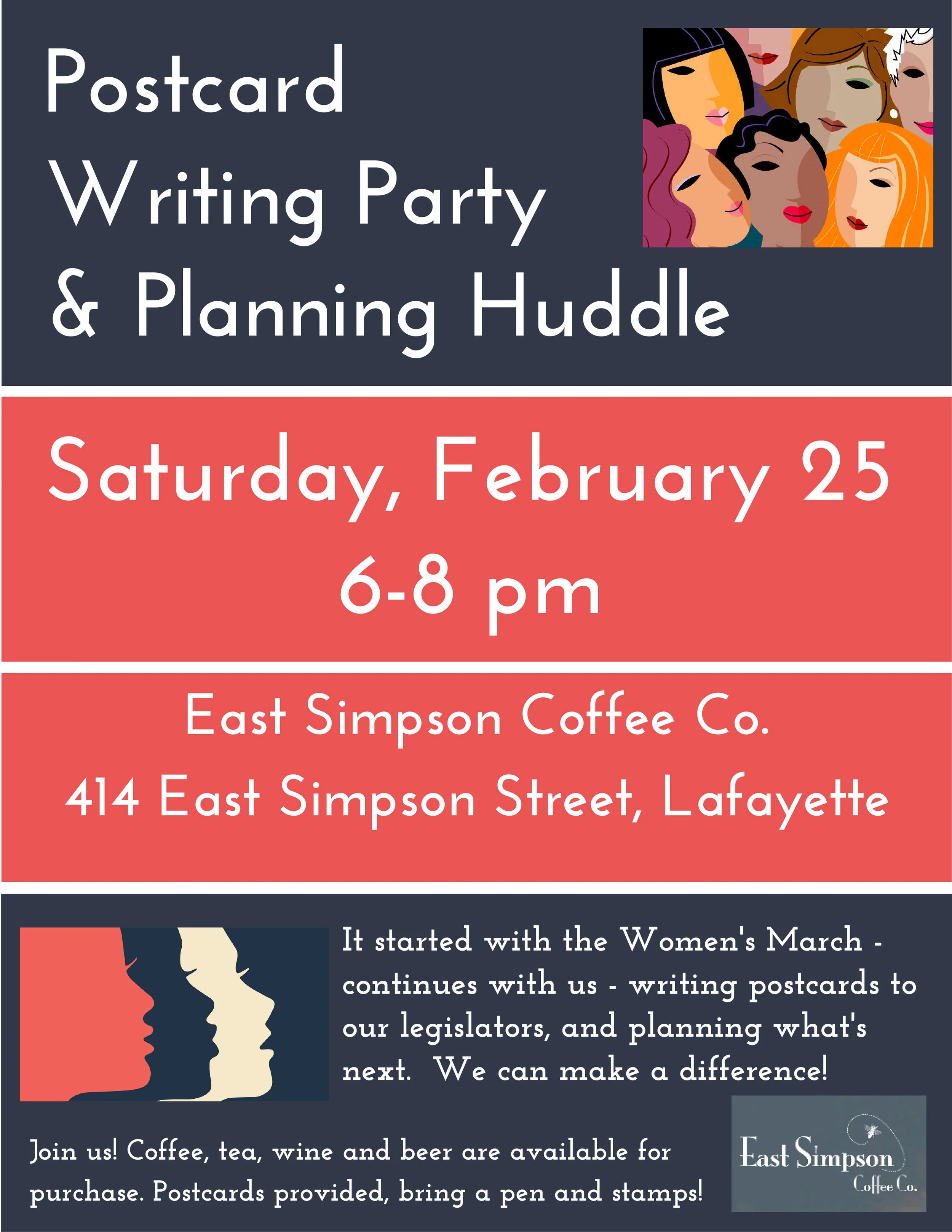 Postcard Writing & Planning Huddle