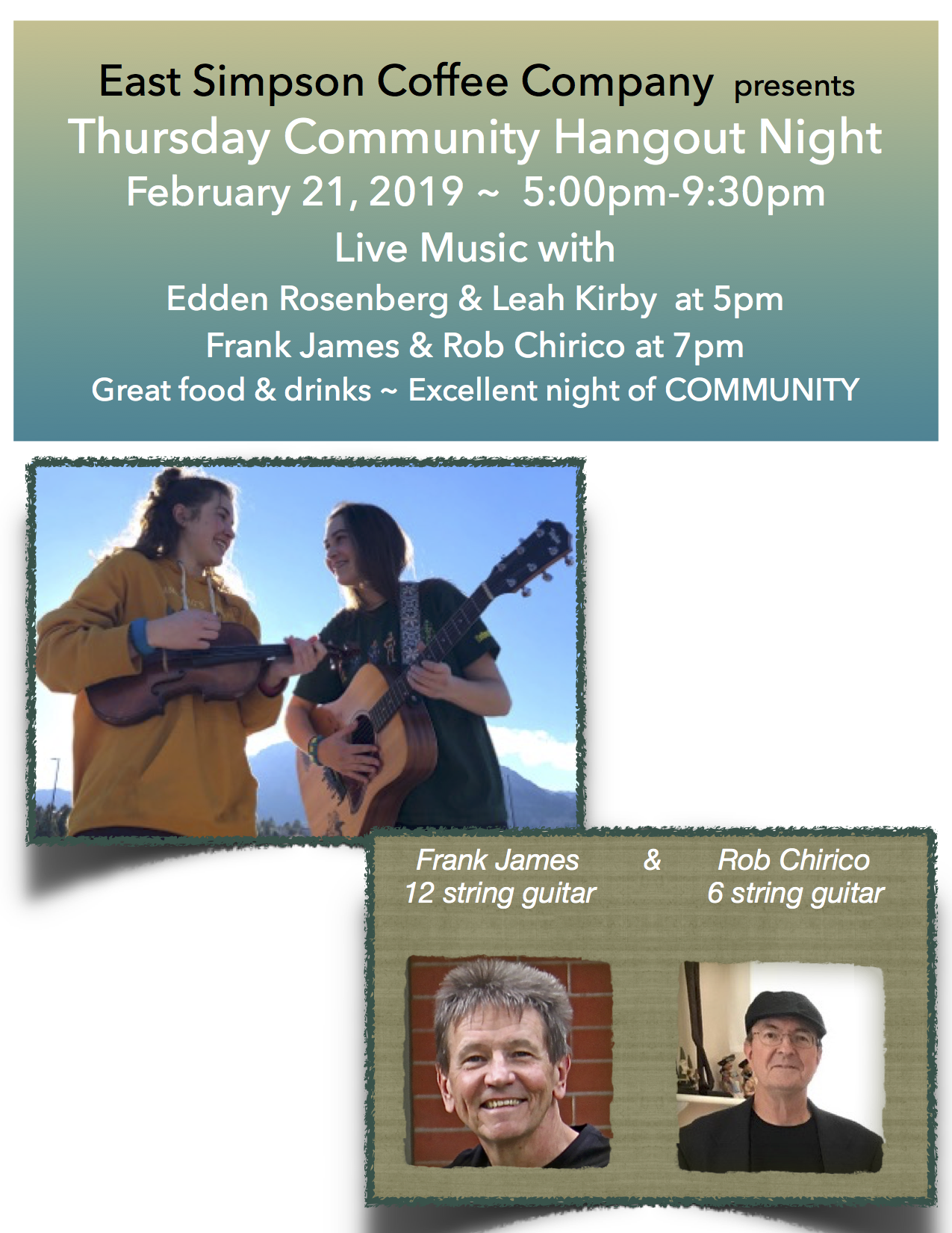Thursday Community Hangout Night