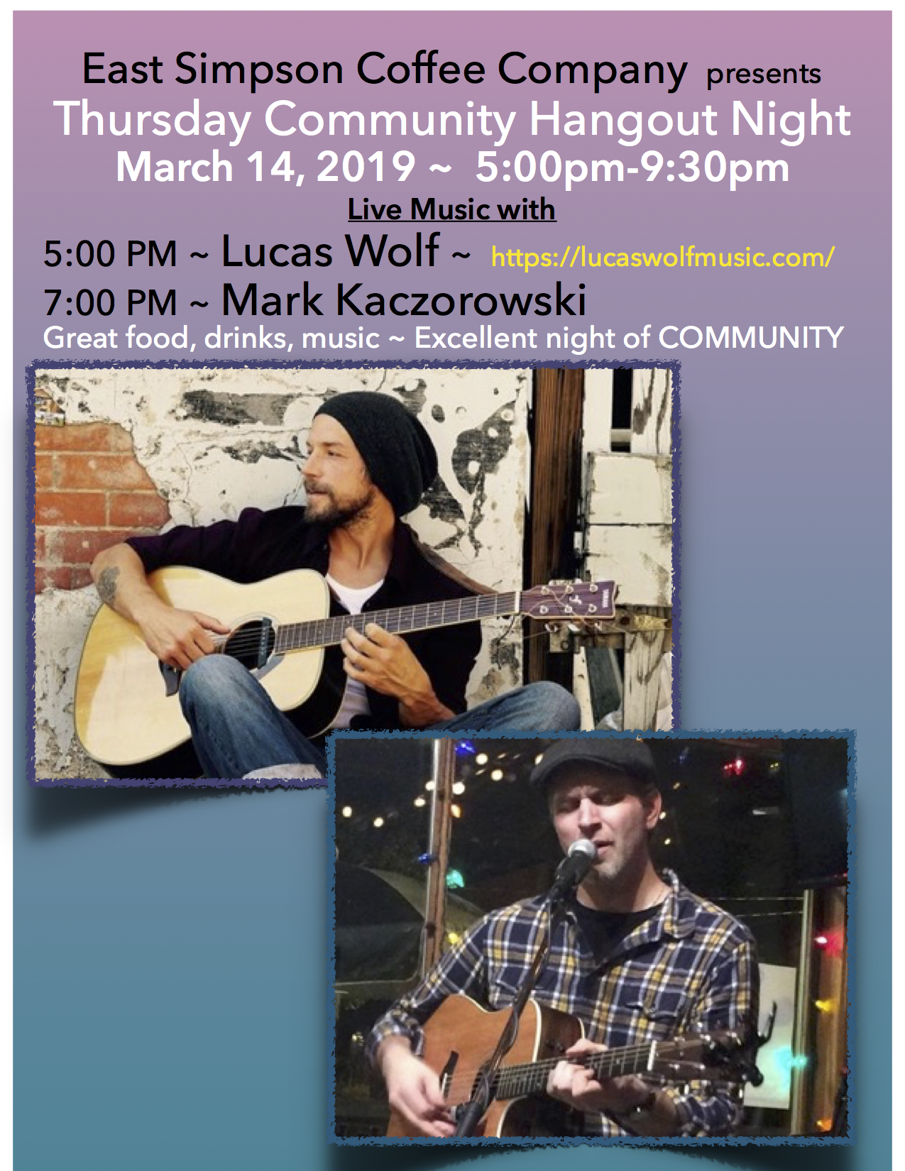 Thursday Community Hangout Night