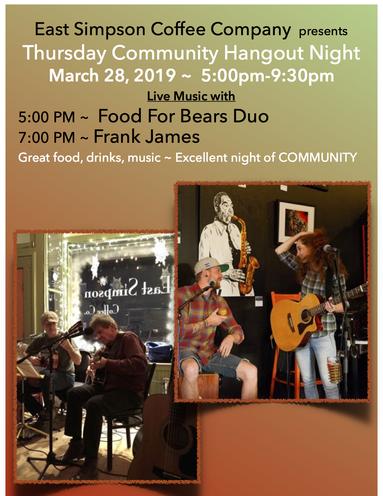 Thursday Community Hangout Night