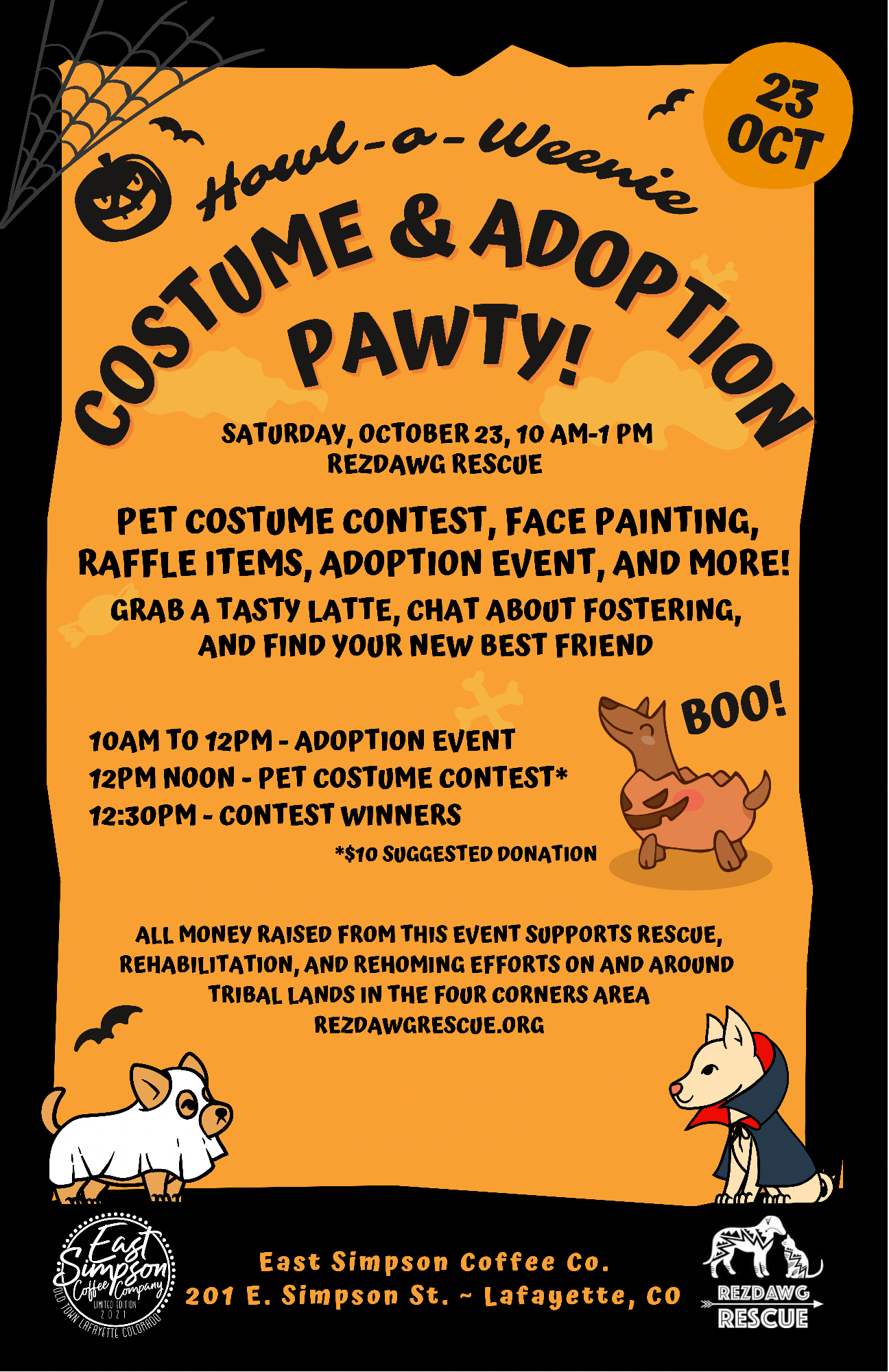 Howl-O-Weenie Costume &amp; Adoption Pawty