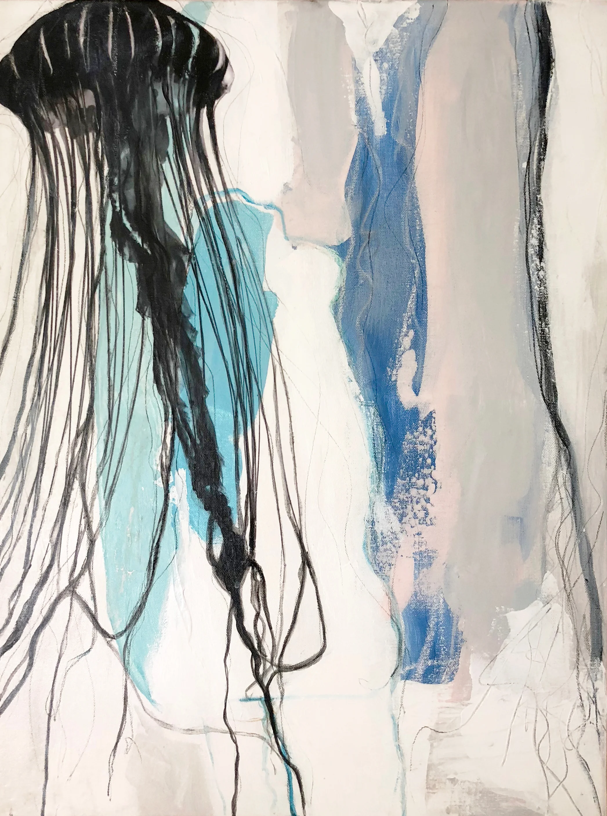 “Drifting” Mixed Media on Canvas, SOLD