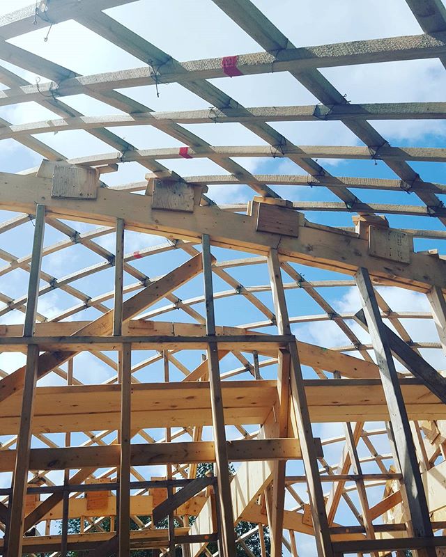 That #gridshell life. 
#designbuild #collaboration #dalhousie #uncc #uaz #wood #innovation #experimental #architecture #capebretonhighlandsnationalpark