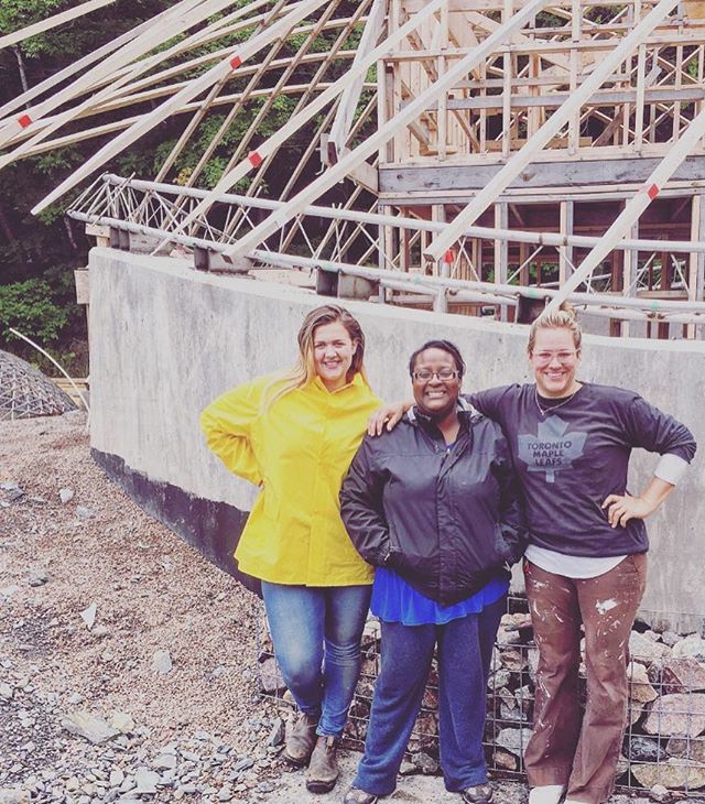 Repost from @mburt - Finishing off the summer with this GiRlZ cLuB #womeninarchitecture #designbuild #gridshell #architecture #exploration #collaboration