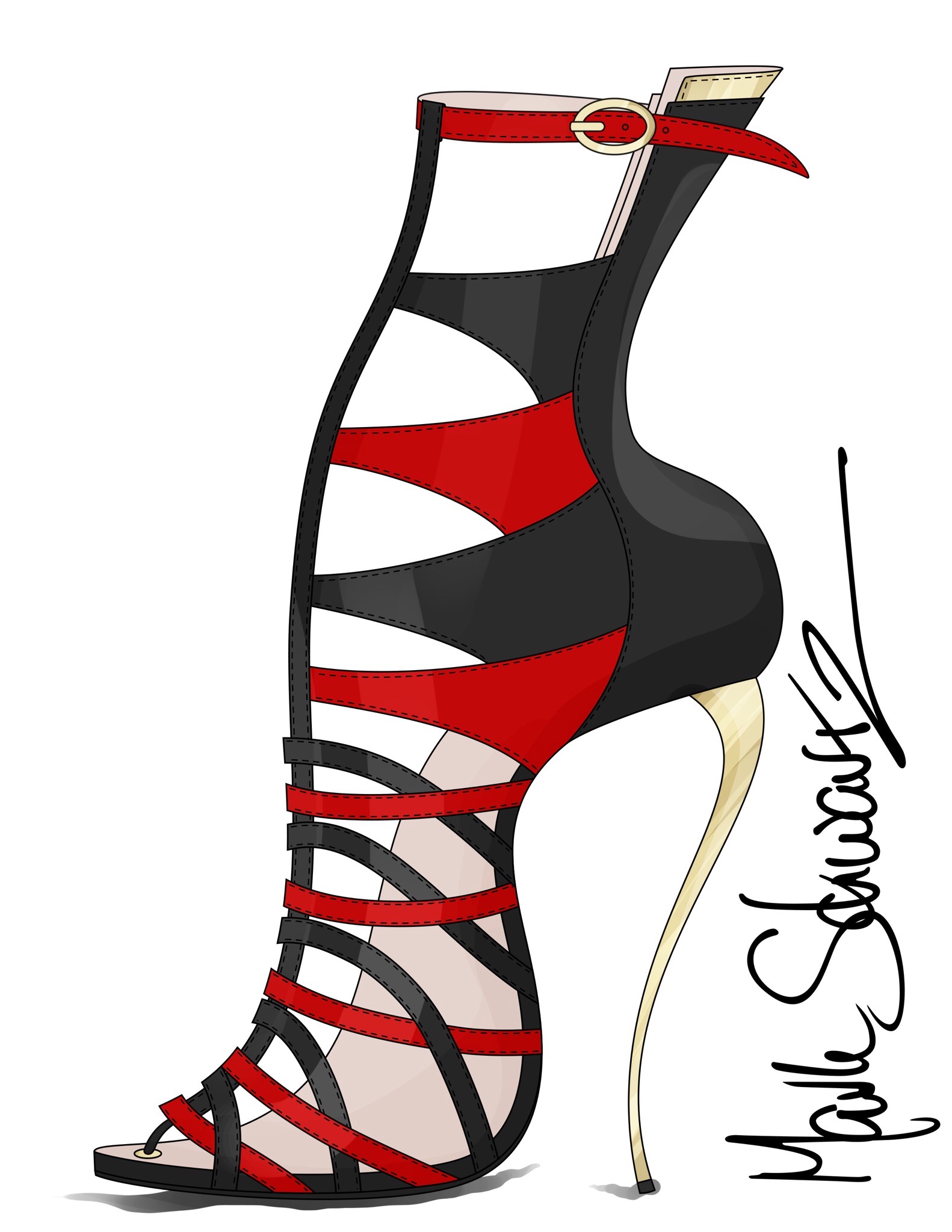 highheelpopart highheelwallart 