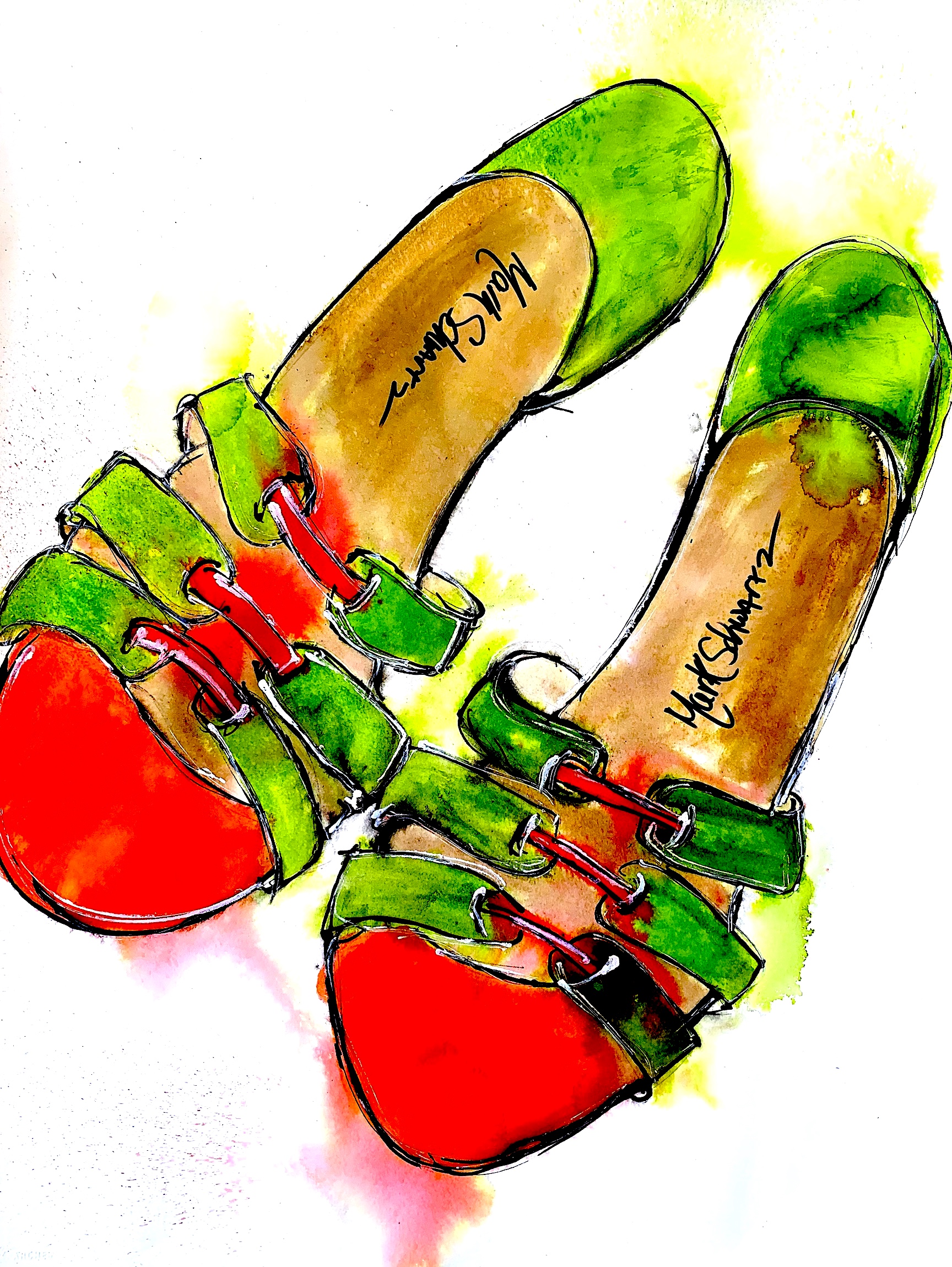 blog, paintings,shoes,footwear design class