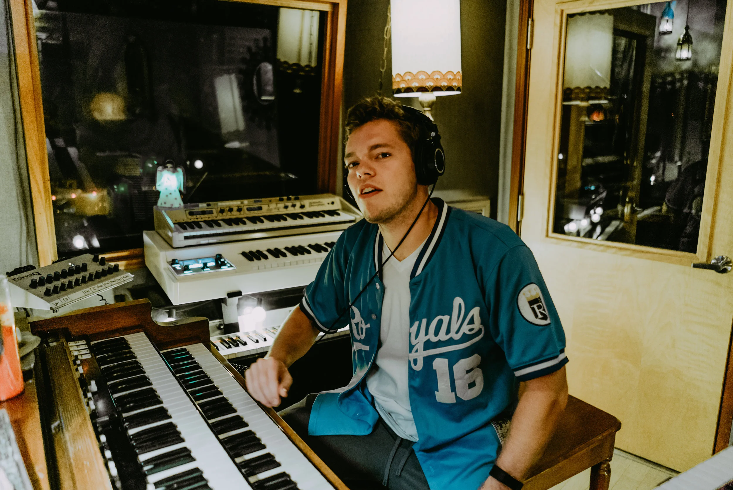Recording new music for the new Arts Fishing Club album at Smoakstack Studios in Berry Hill, TN. 2017