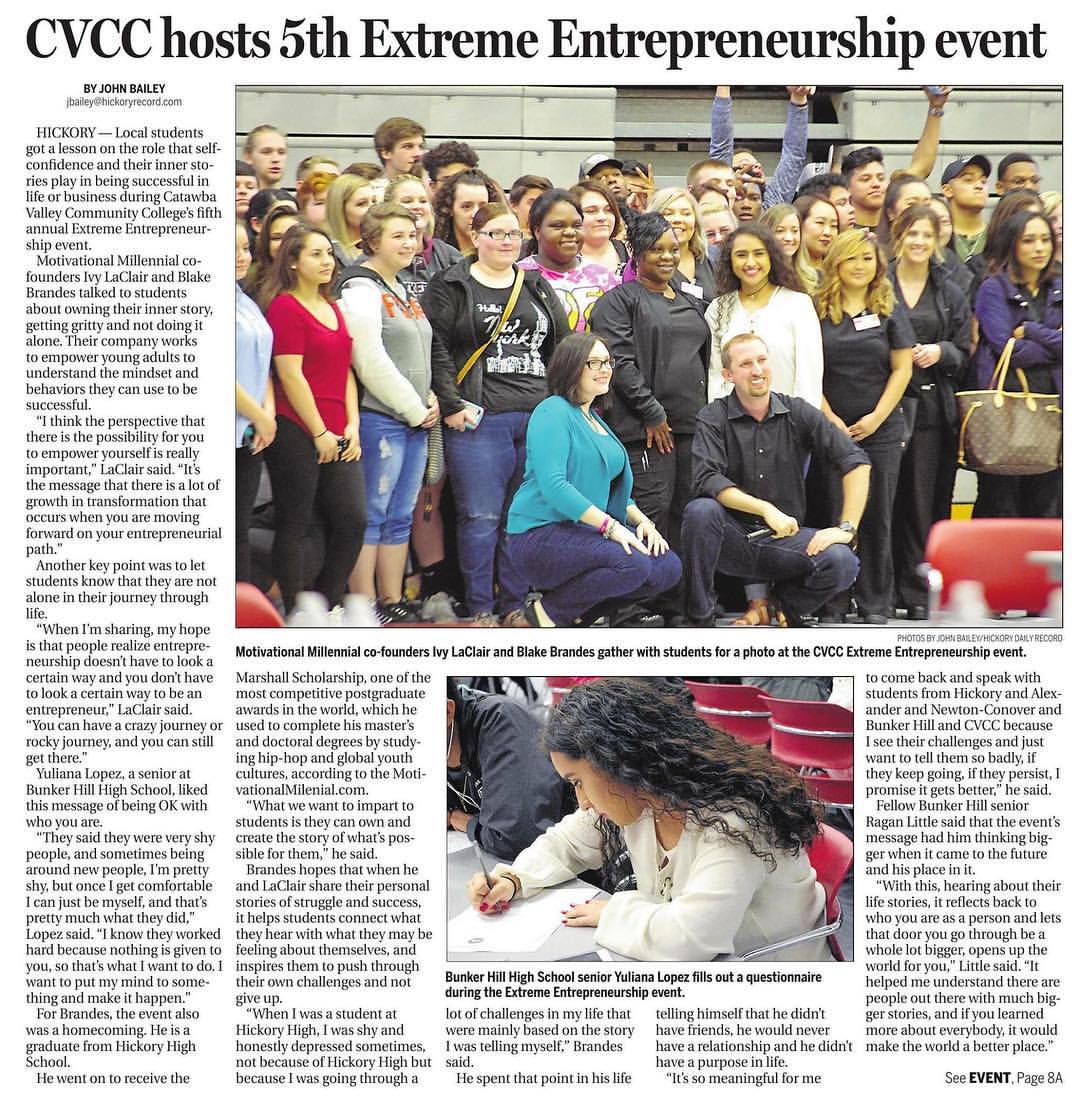 Appeared in Hickory Daily record on april 7, 2017
