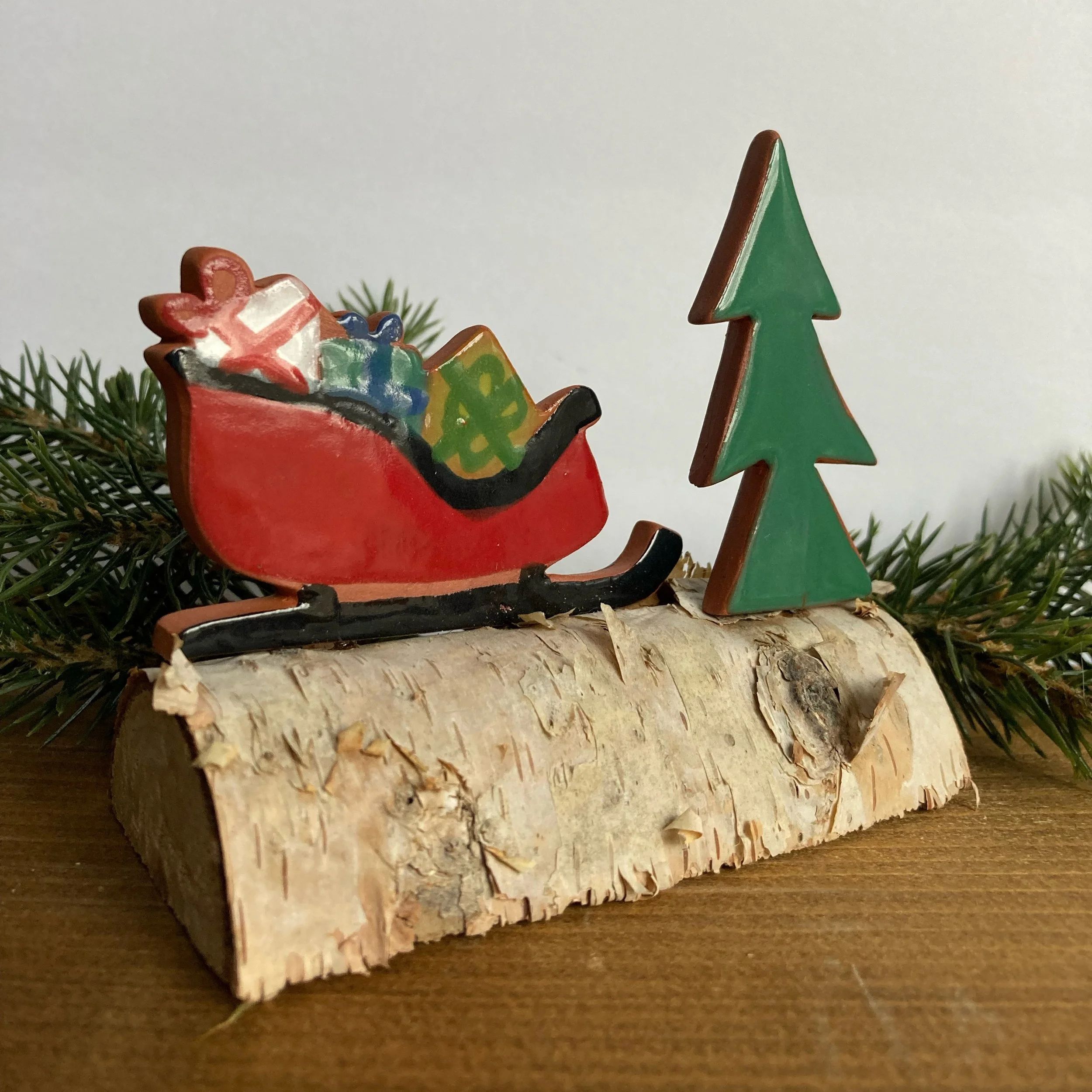 birch sleigh w tree.JPG