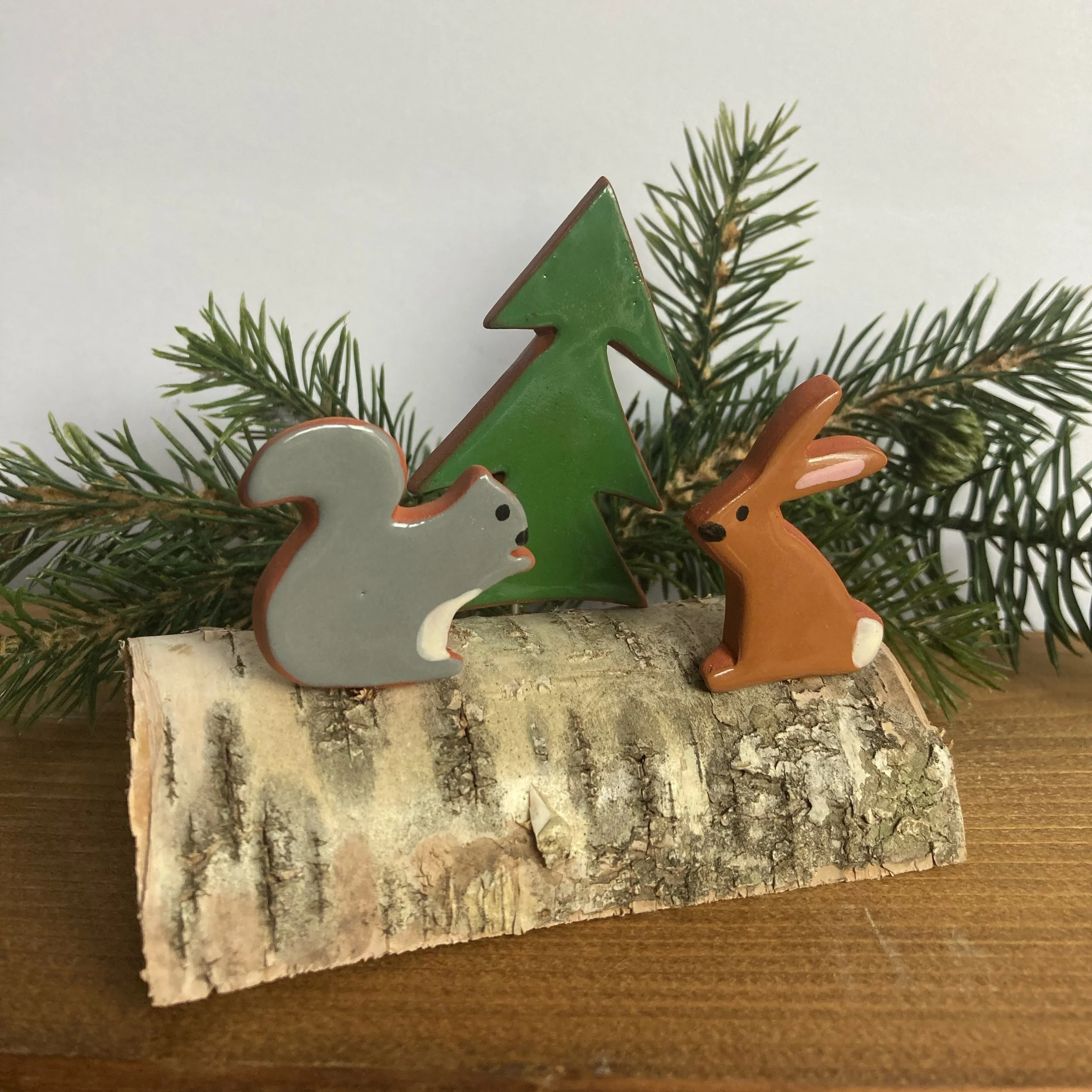 birch-squirrel and rabbit.JPG