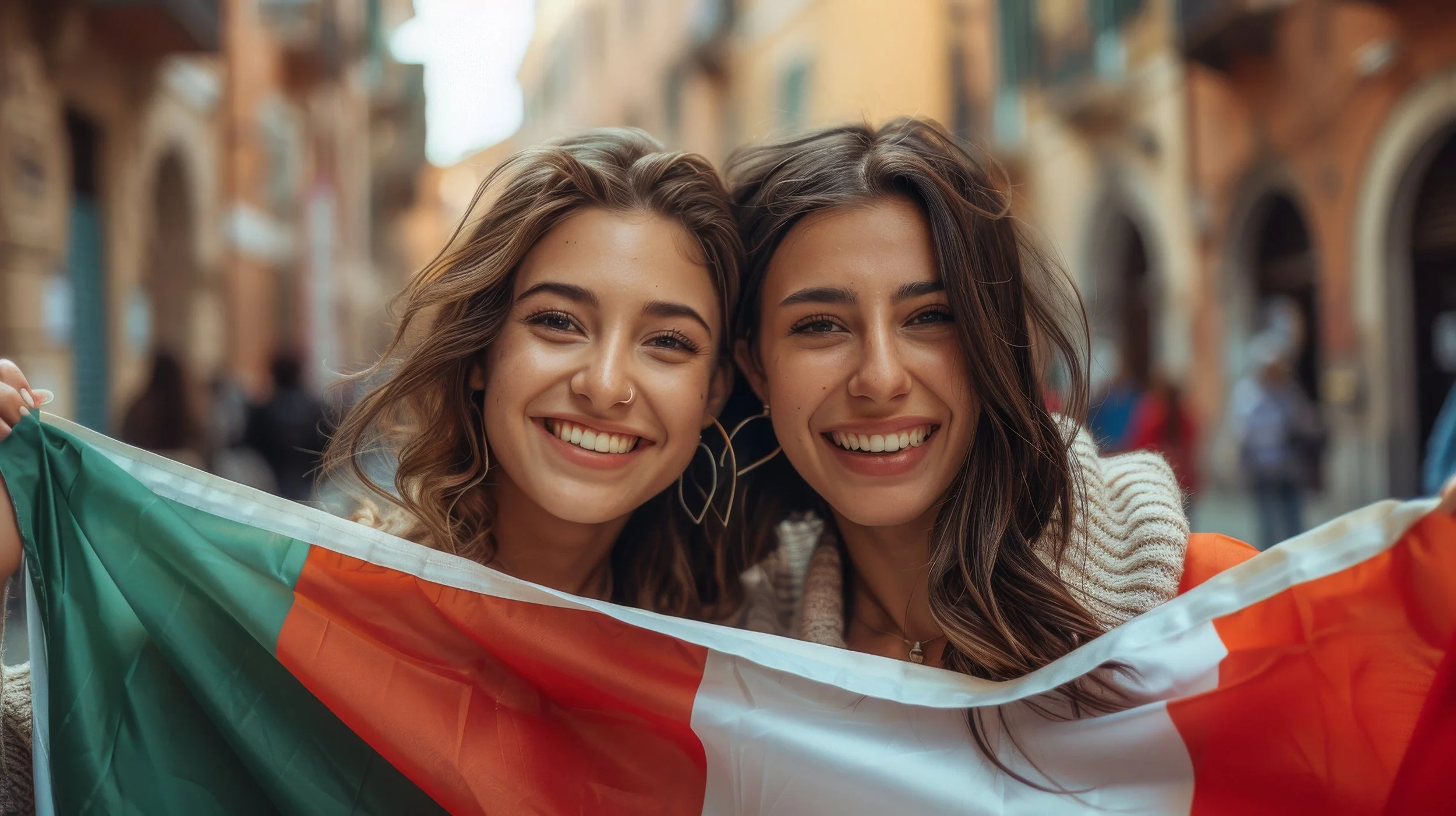 two female students with Italian flag.jpeg