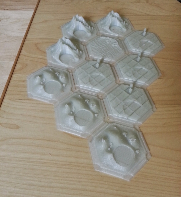  More printed pieces prior to priming and painting. 