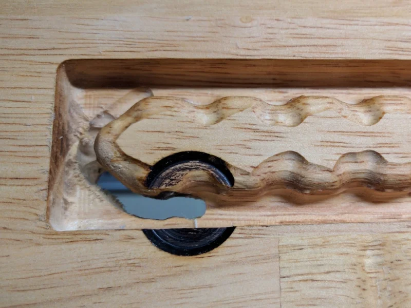  The first cut almost finished before hitting an oopsie. &nbsp;CNC oopsies are a little more dramatic than 3D printing oopsies and involve loud noises and smoke from burning wood.  It took a little time to find the cause of the problem but it was a b