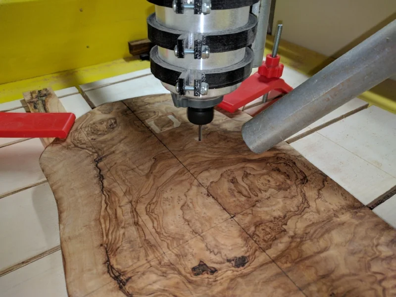  Inscribing using my home made CNC router 