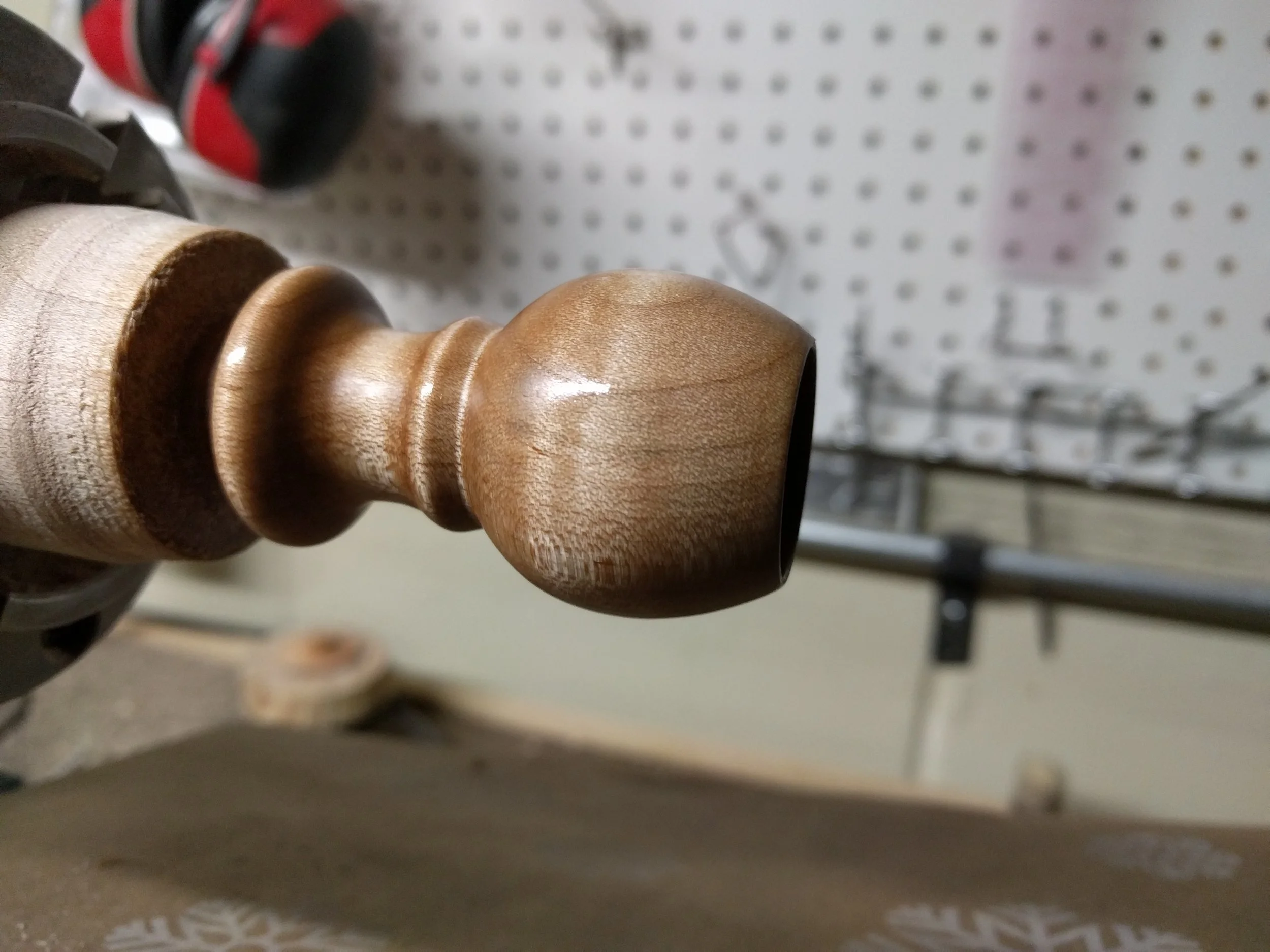 A little bit of danish oil brings out the beautiul grain and curl.