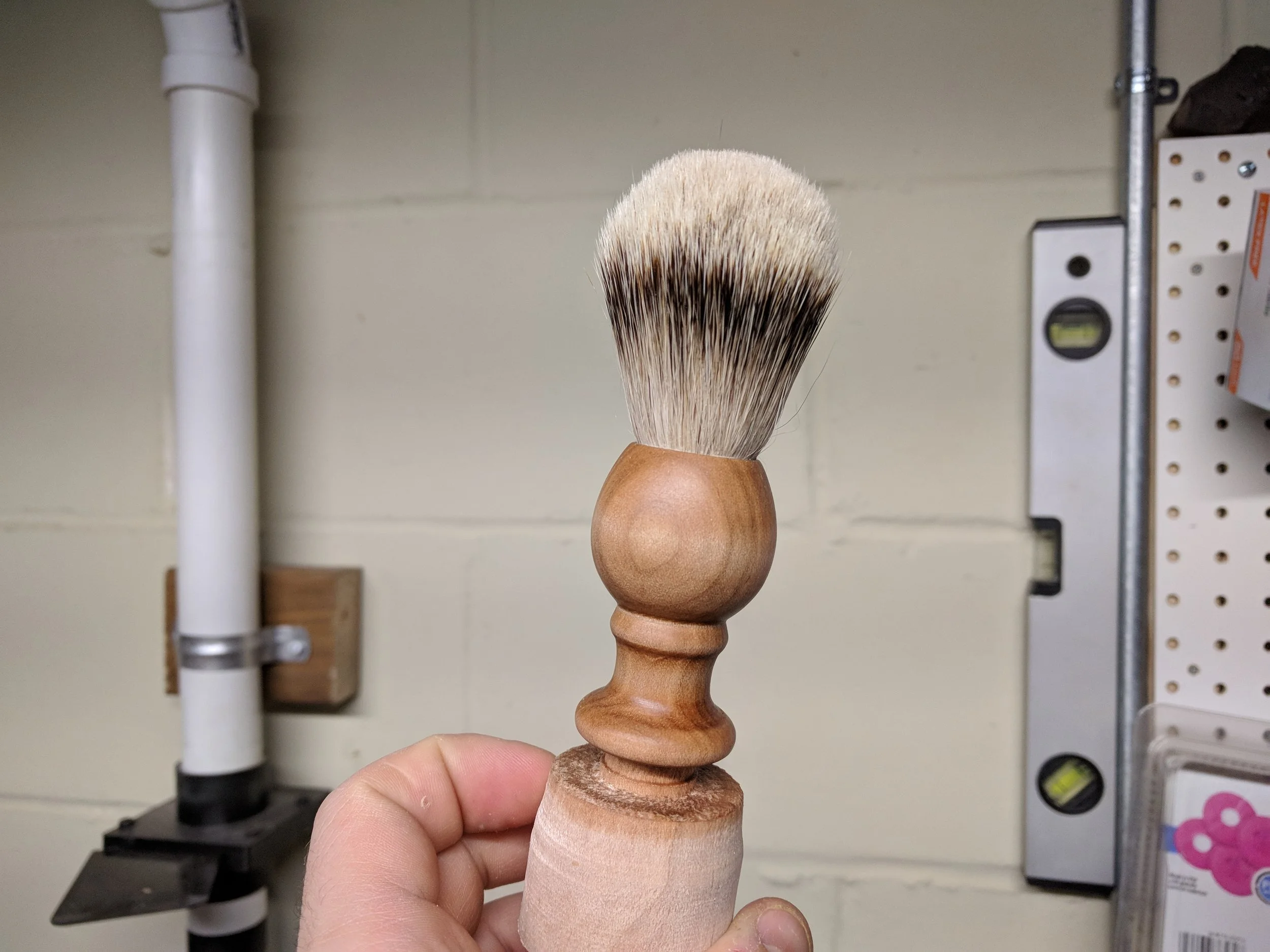Dry fit, looking like a brush!
