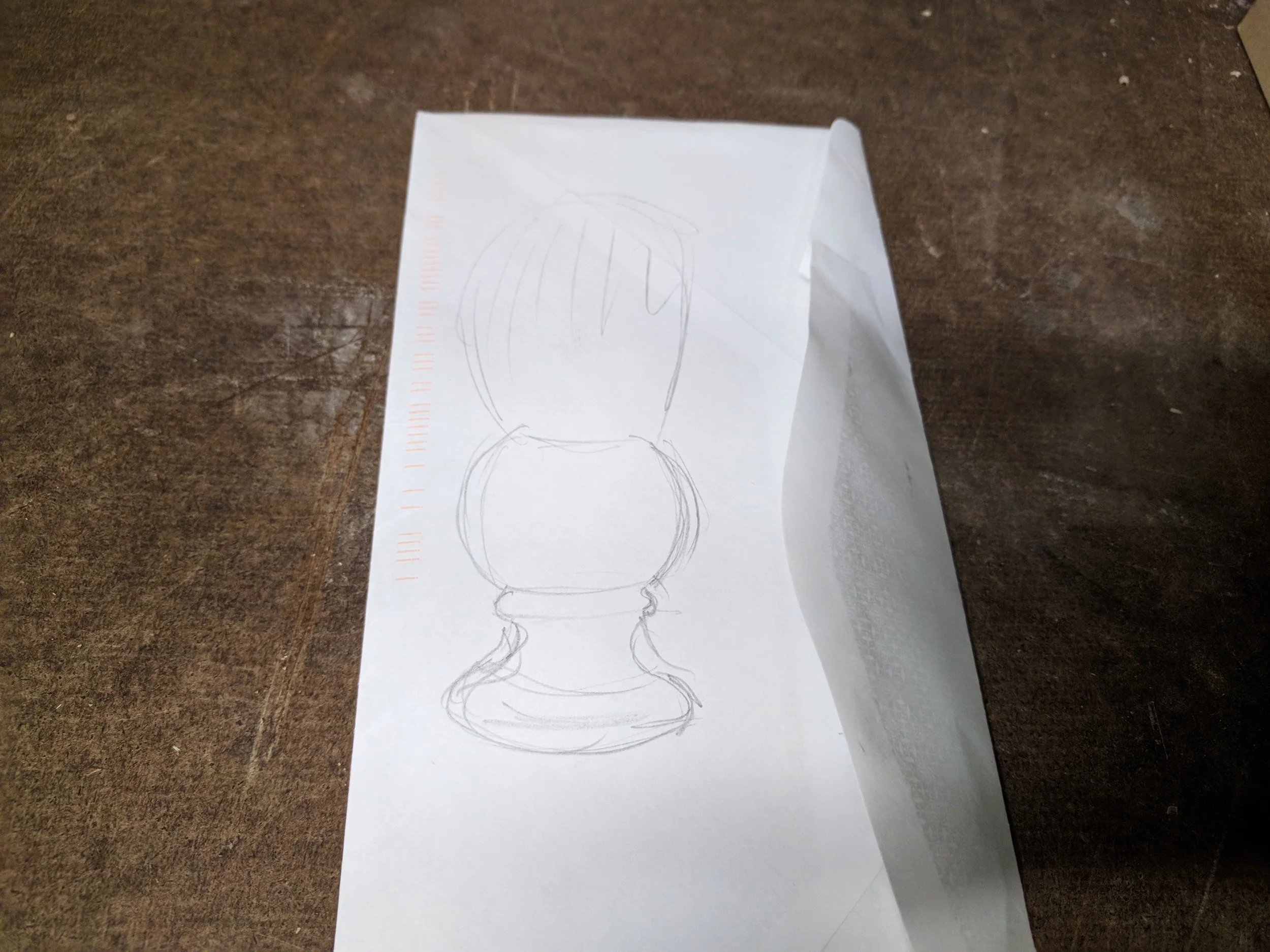 Literal back of the envelope planning.
