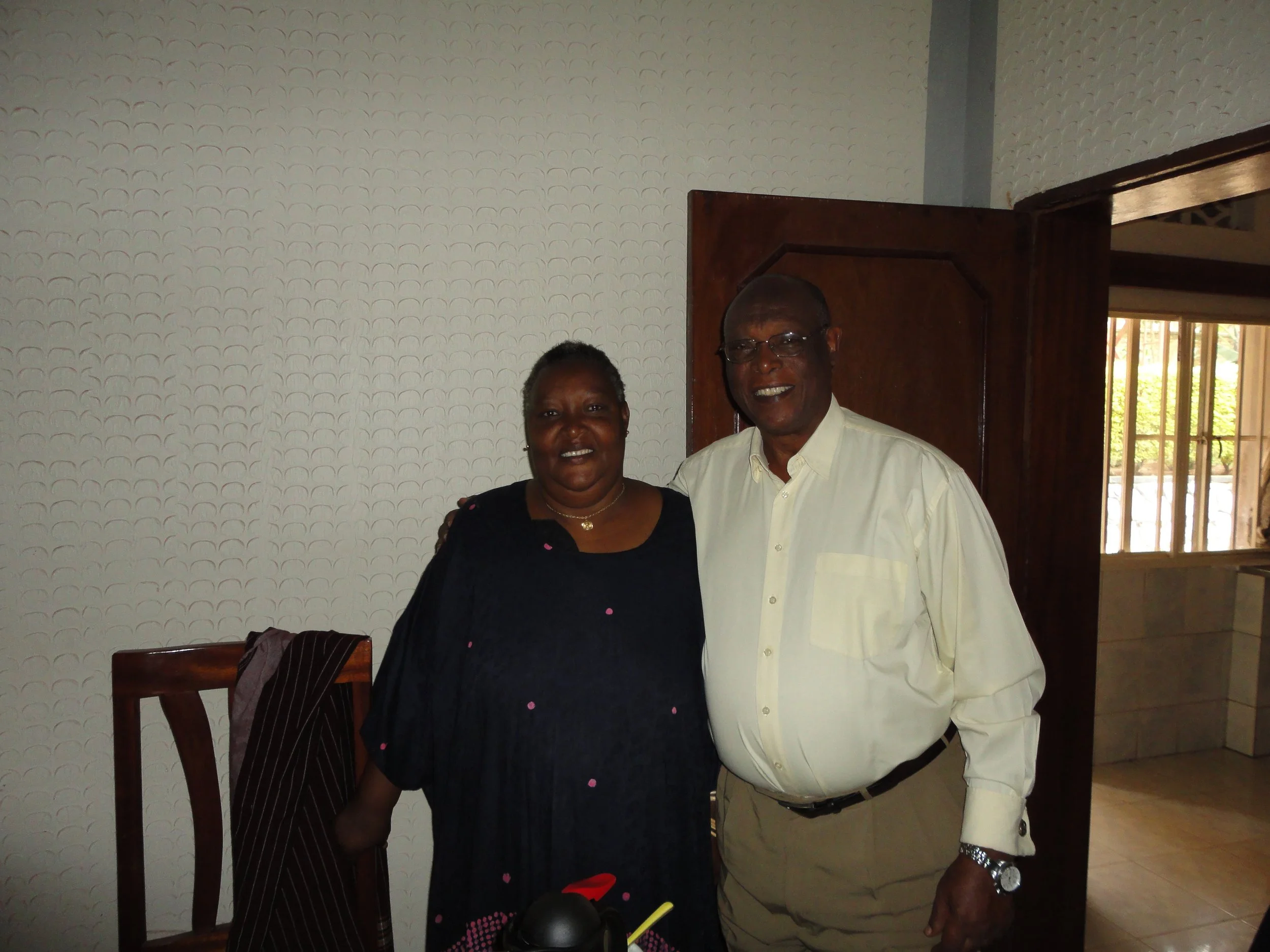 Pastor Leo Rucibigango with his wife.