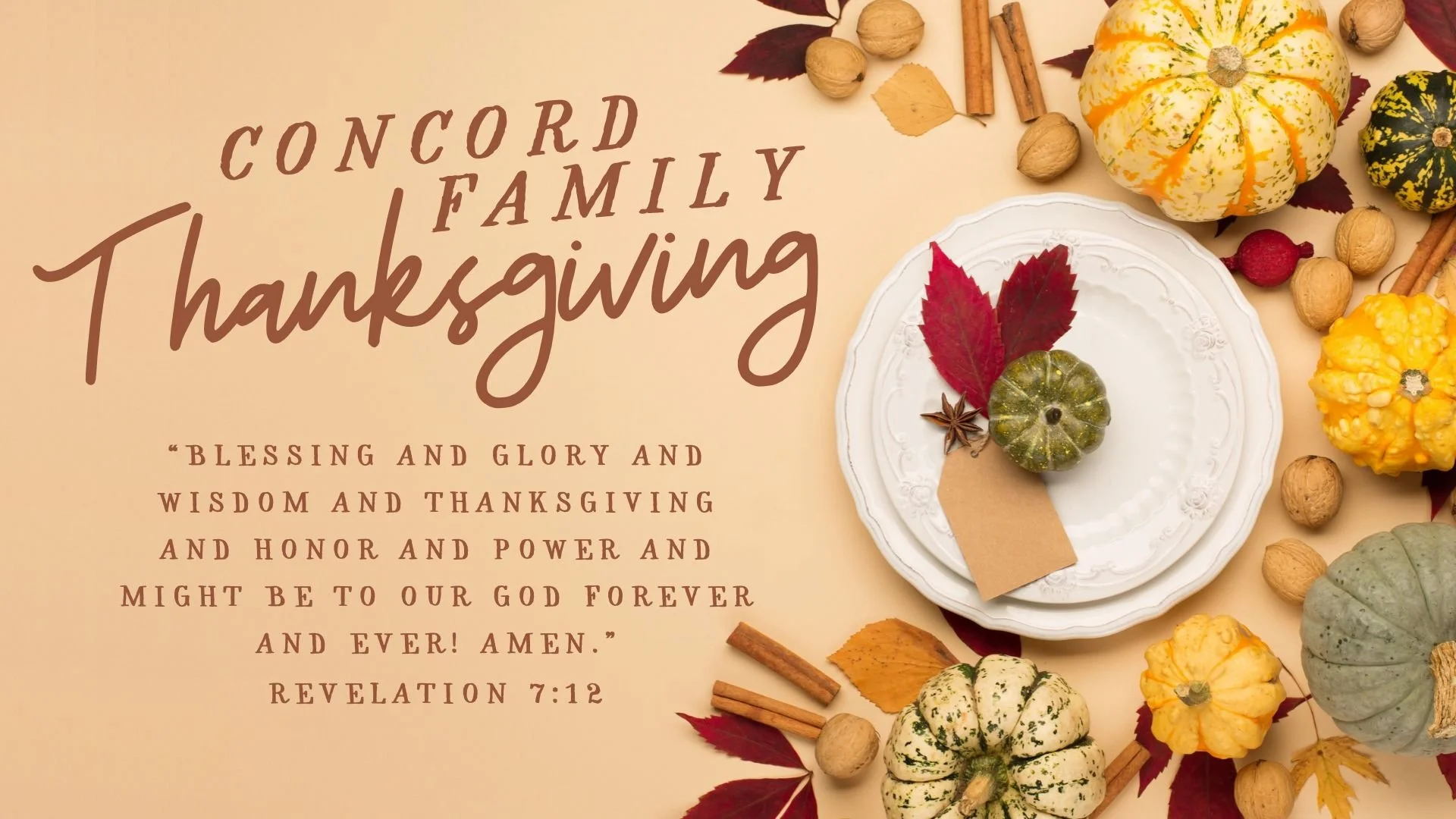 Concord Family Thanksgiving Fellowship 2026
