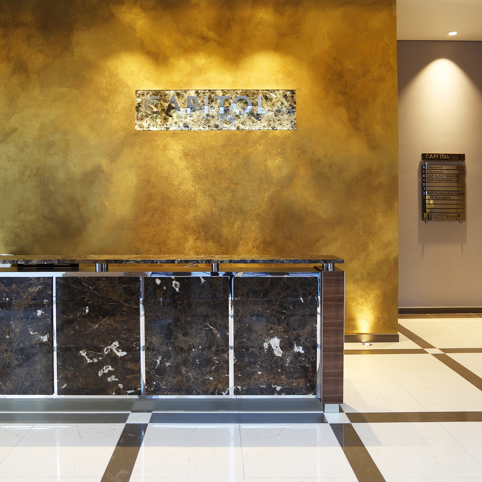 Polished plaster for the Louis Vuitton Store in Leeds - Chrysalis