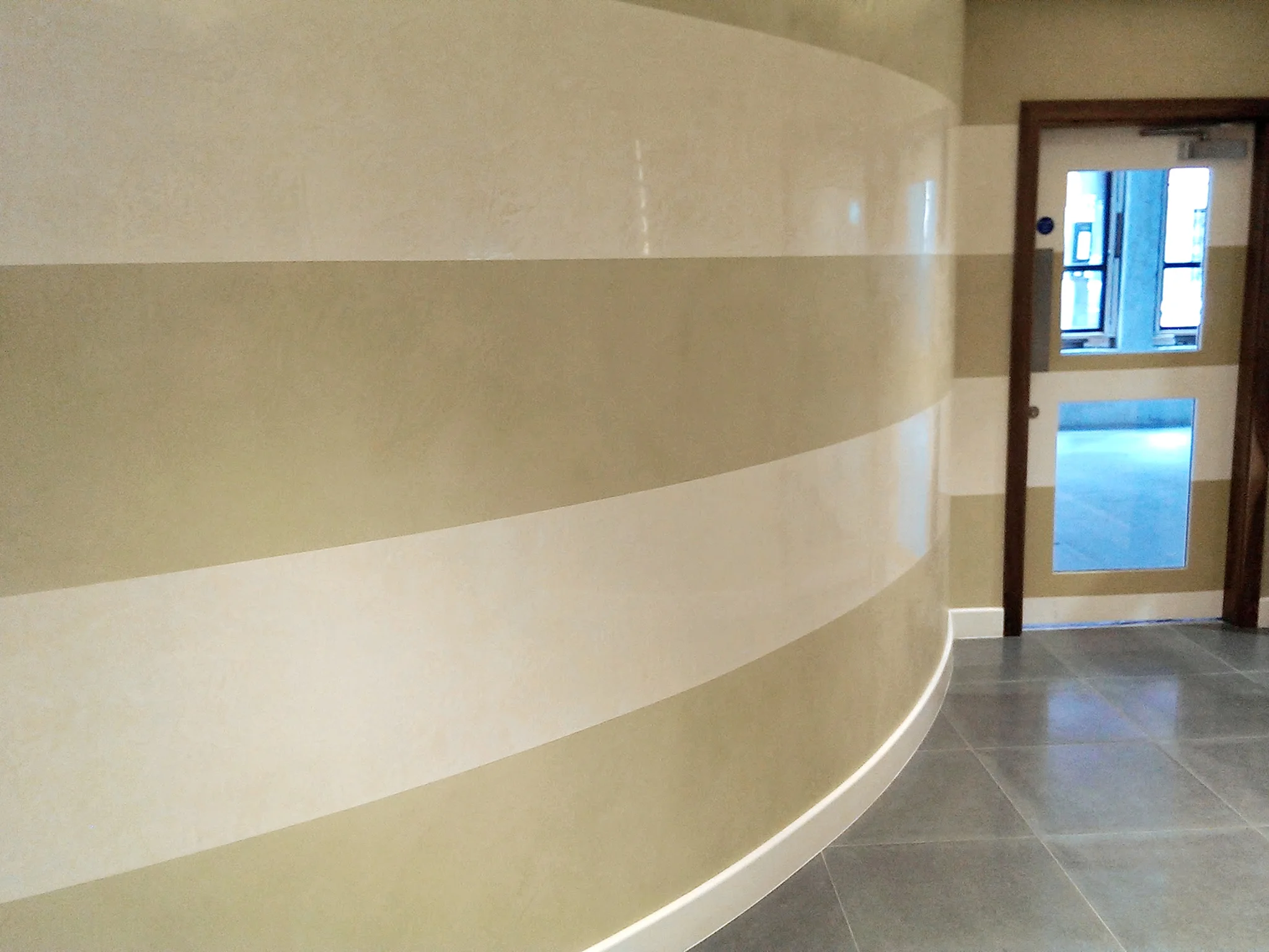 Banded Polished Plaster Leeds