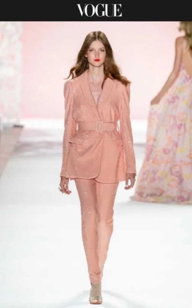 Professional runway makeup for Badgley Mishka fashion show in New York City for fashion week for top model.