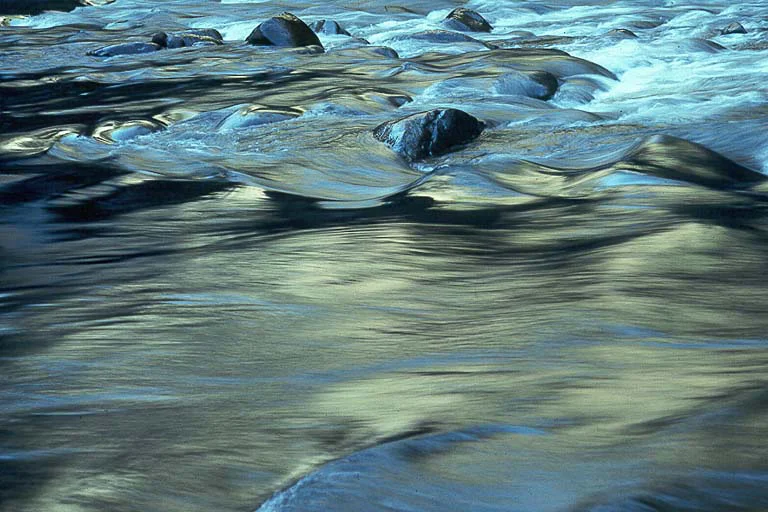 Flowing water