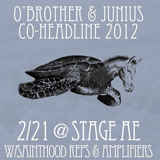 Throwback to one of our favorite shows we ever played with our friends @obrothermusic  @juniusmusic and @sainthoodreps 
O'Brother has released a new track, Junius is working on new music and Sainthood Reps has been teasing news for a while as well. G