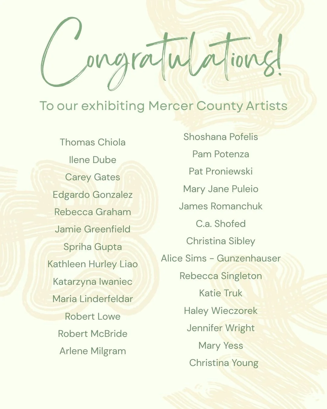 Mercer County Artists Exhibition