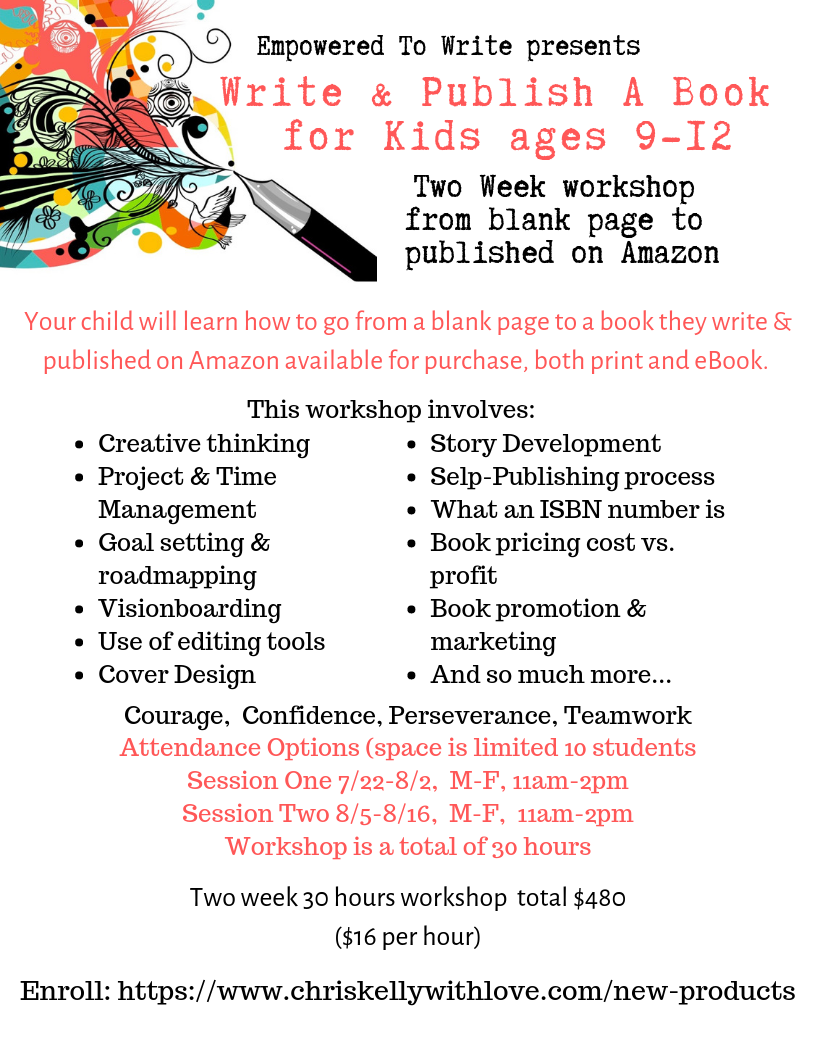 7/22-8/2 Empowered To Write a Book 